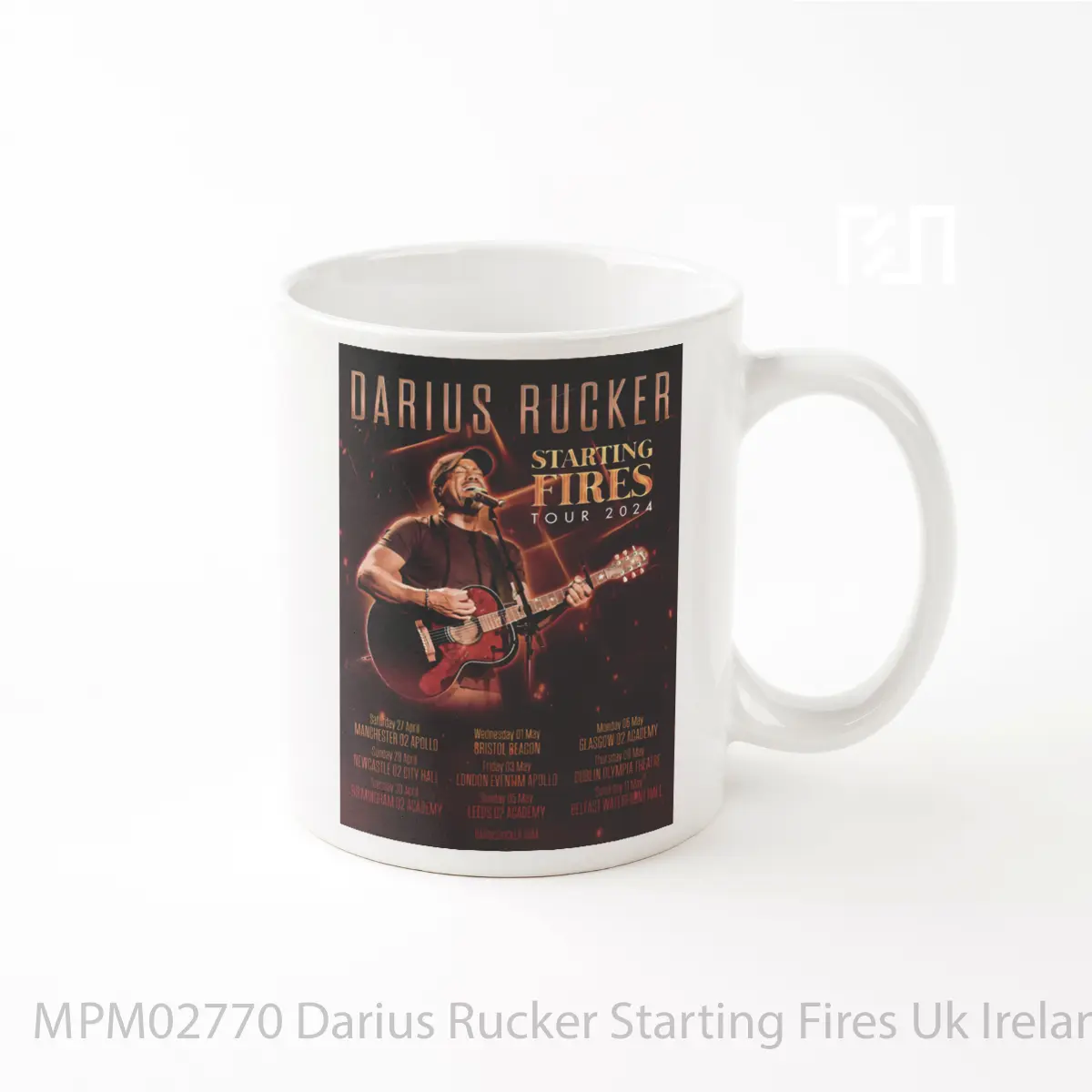Mug Darius Rucker Starting Fires Uk Ireland Tour 2024 MPM02770