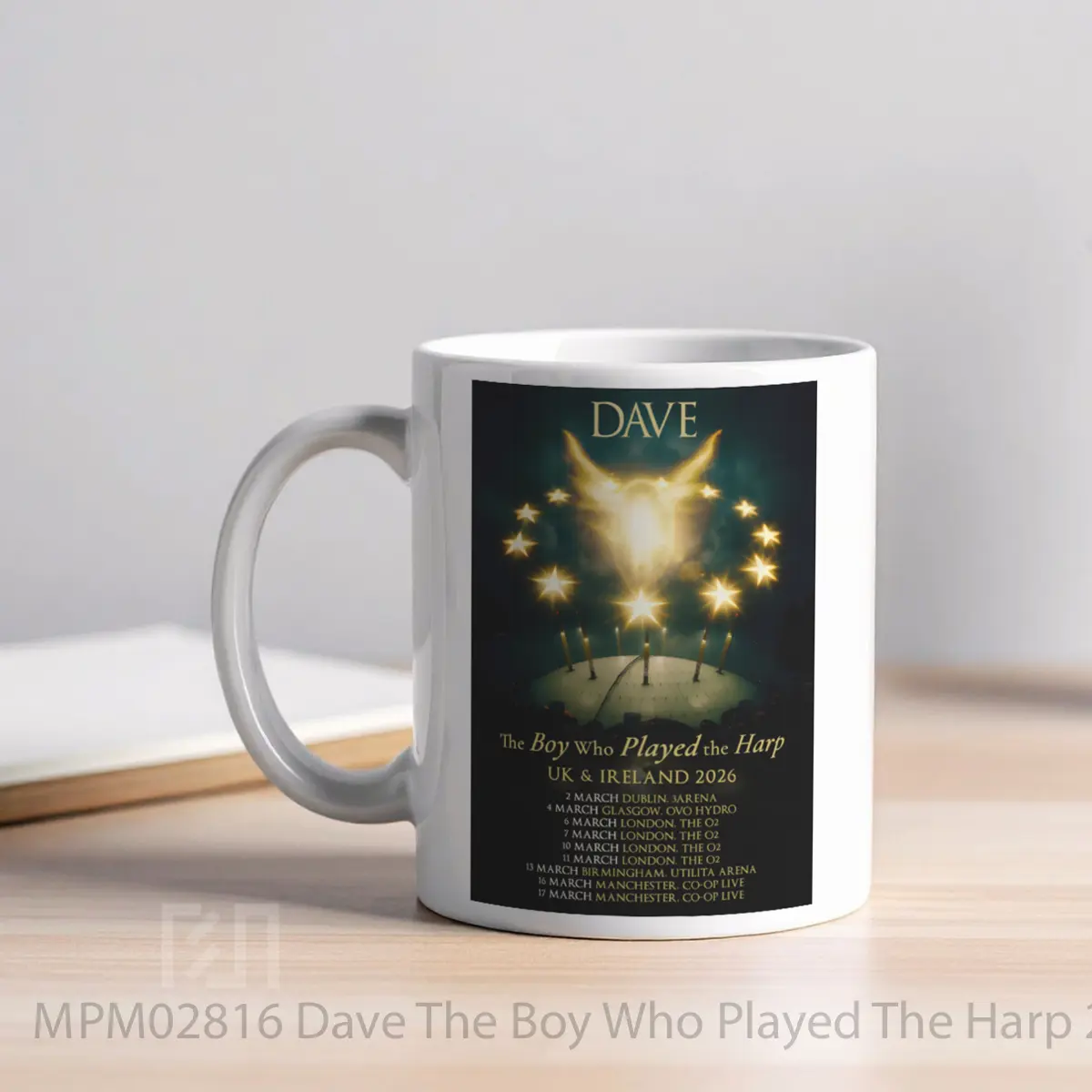 Mug Dave The Boy Who Played The Harp 2026 Uk Tour Alt MPM02816 - All-side / Desain