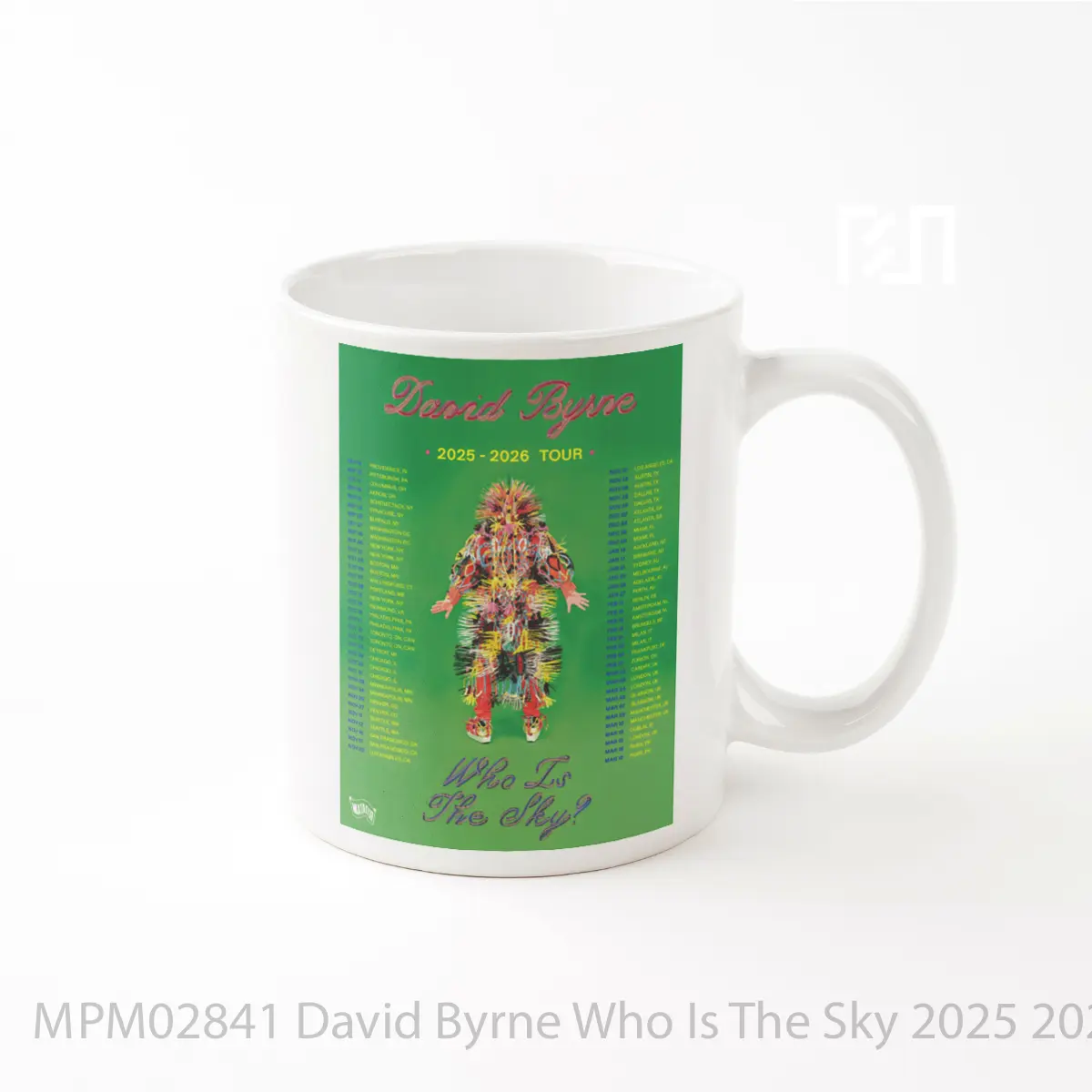 Mug David Byrne Who Is The Sky 2025 2026 World Tour MPM02841