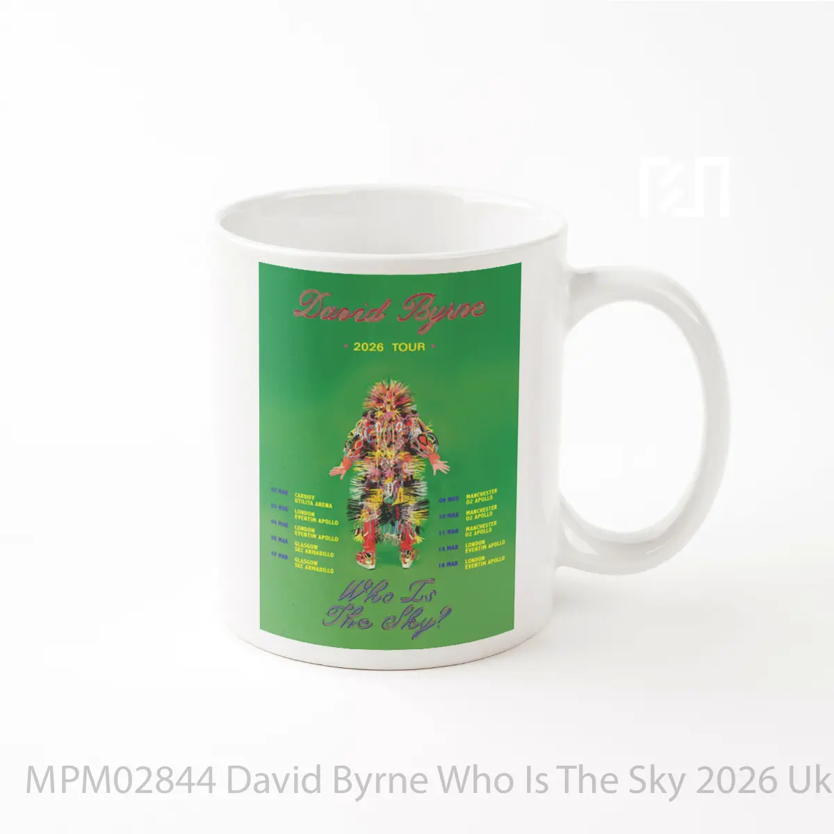 Mug David Byrne Who Is The Sky 2026 Uk Tour 1 MPM02844
