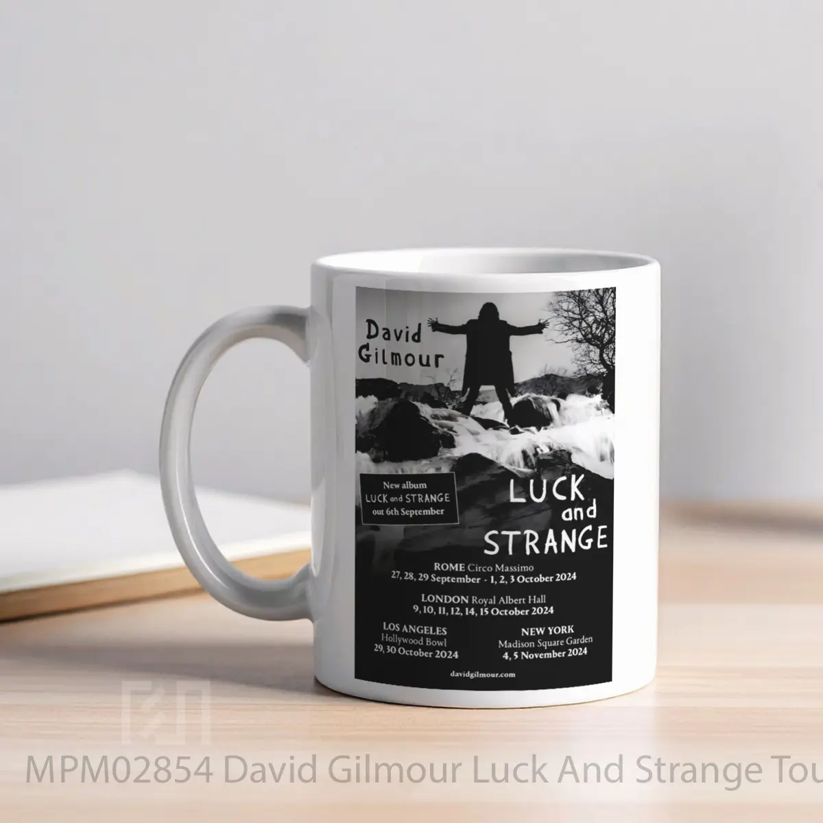 Mug David Gilmour Luck And Strange Tour 2024 Rome London MPM02854 - All-side / Desain