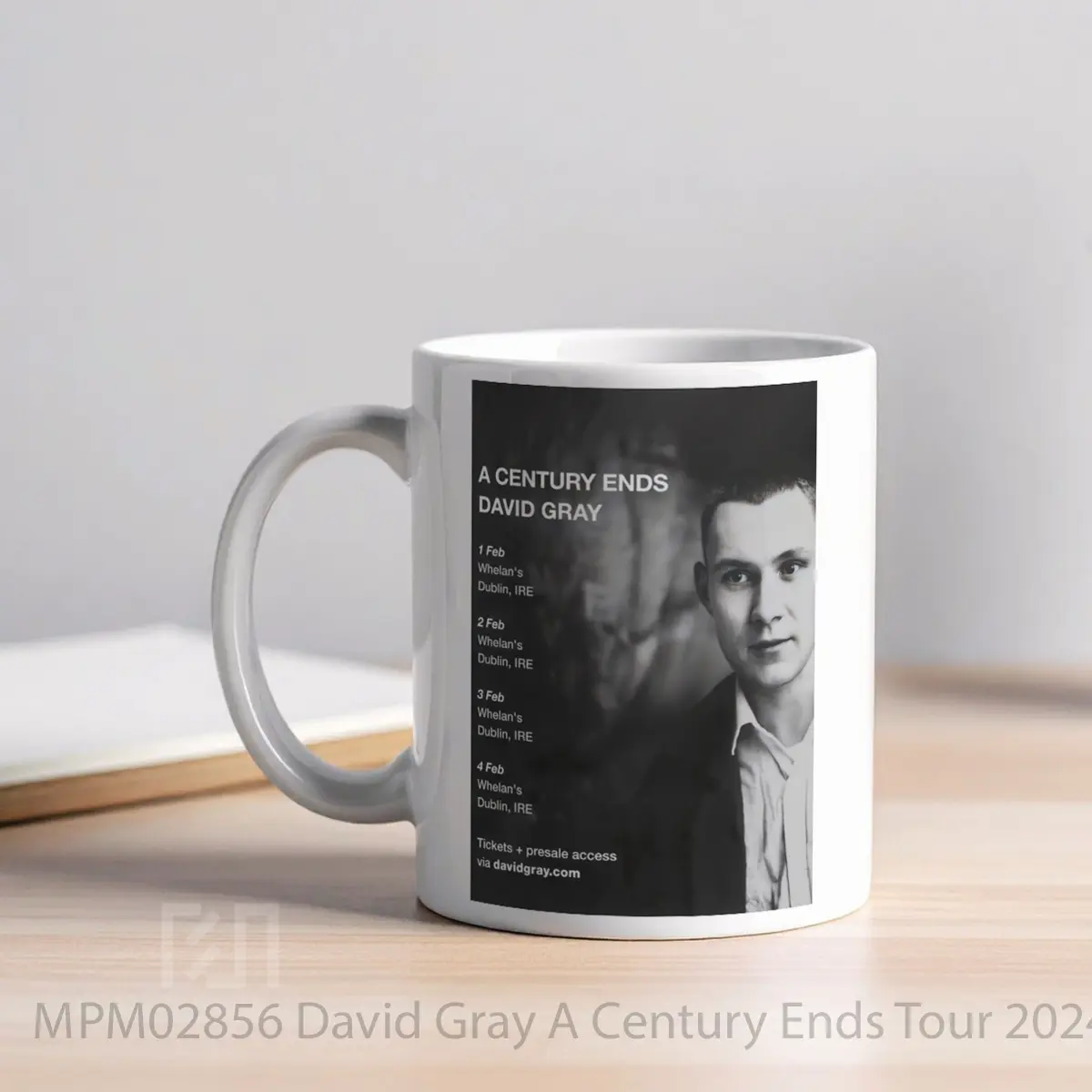 Mug David Gray A Century Ends Tour 2024 Dublin Whelan S MPM02856 - All-side / Desain