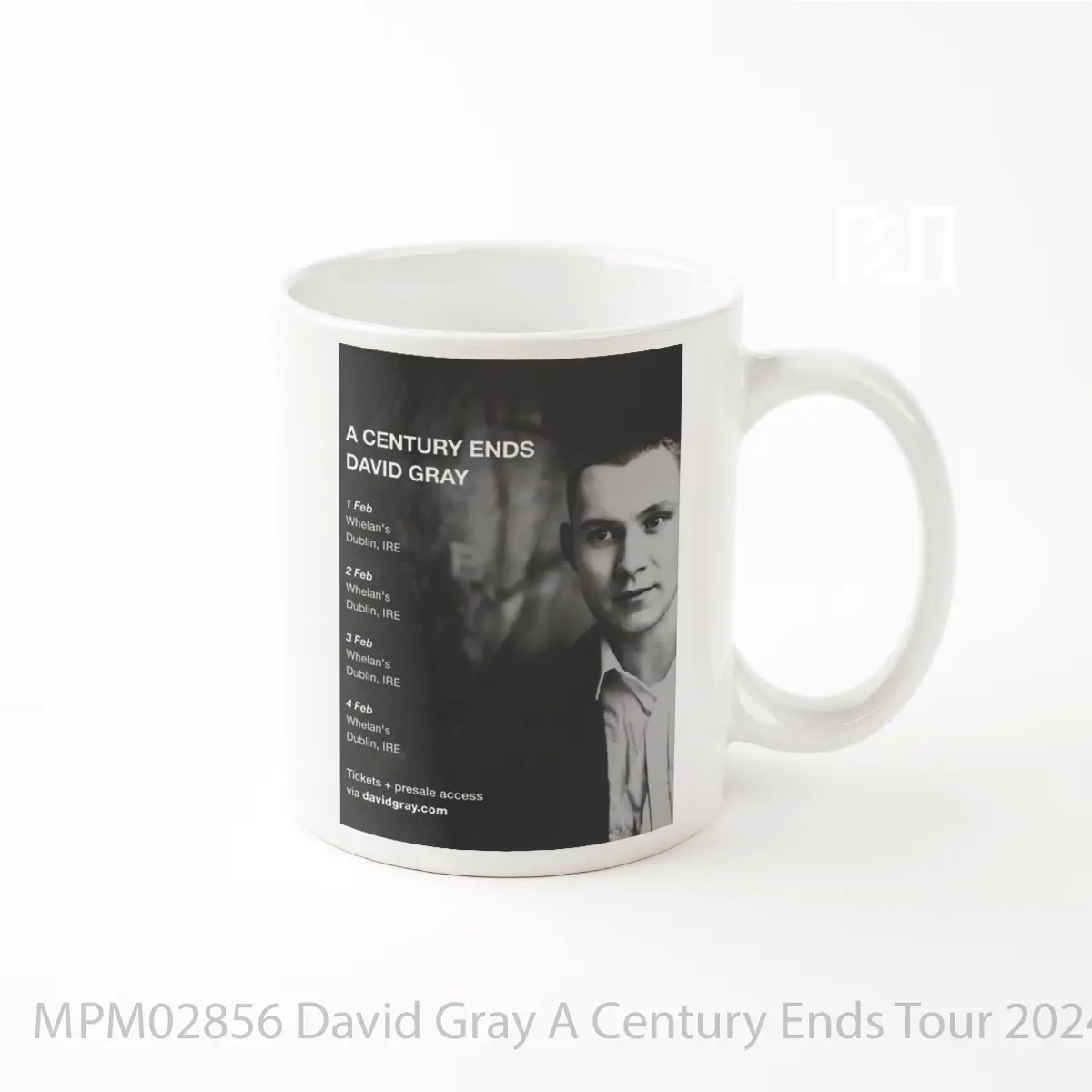 Mug David Gray A Century Ends Tour 2024 Dublin Whelan S MPM02856