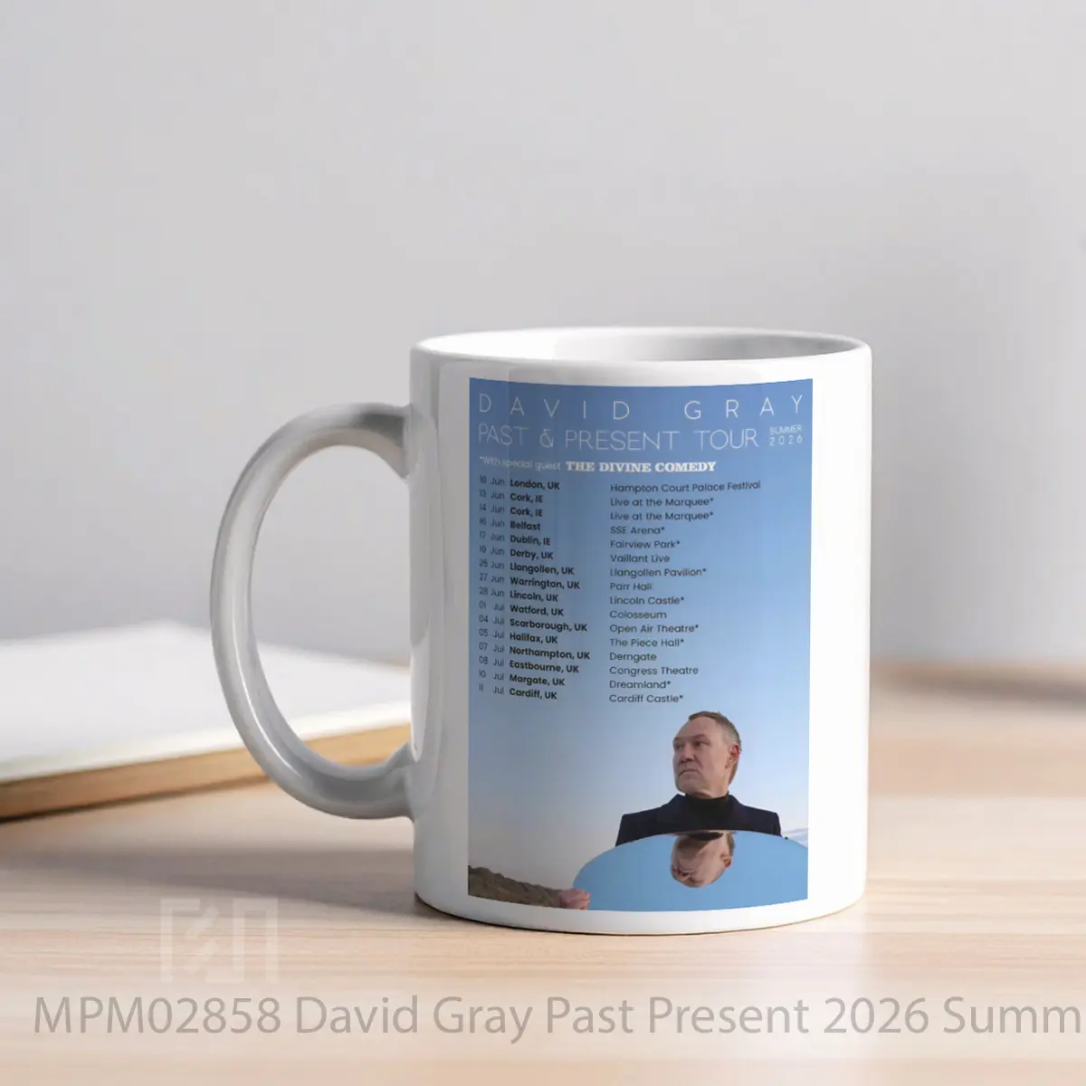 Mug David Gray Past Present 2026 Summer Tour 2 MPM02858 - All-side / Desain