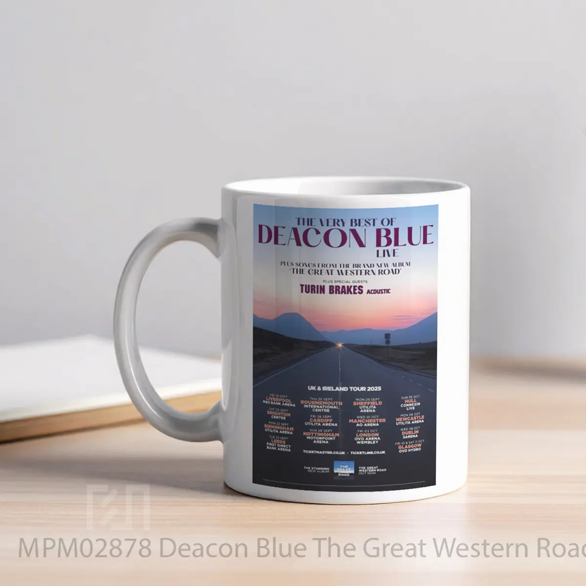 Mug Deacon Blue The Great Western Road 2025 Uk Ireland Tour MPM02878 - All-side / Desain