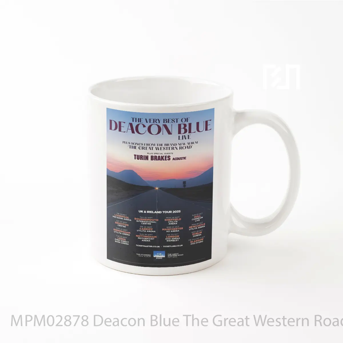Mug Deacon Blue The Great Western Road 2025 Uk Ireland Tour MPM02878