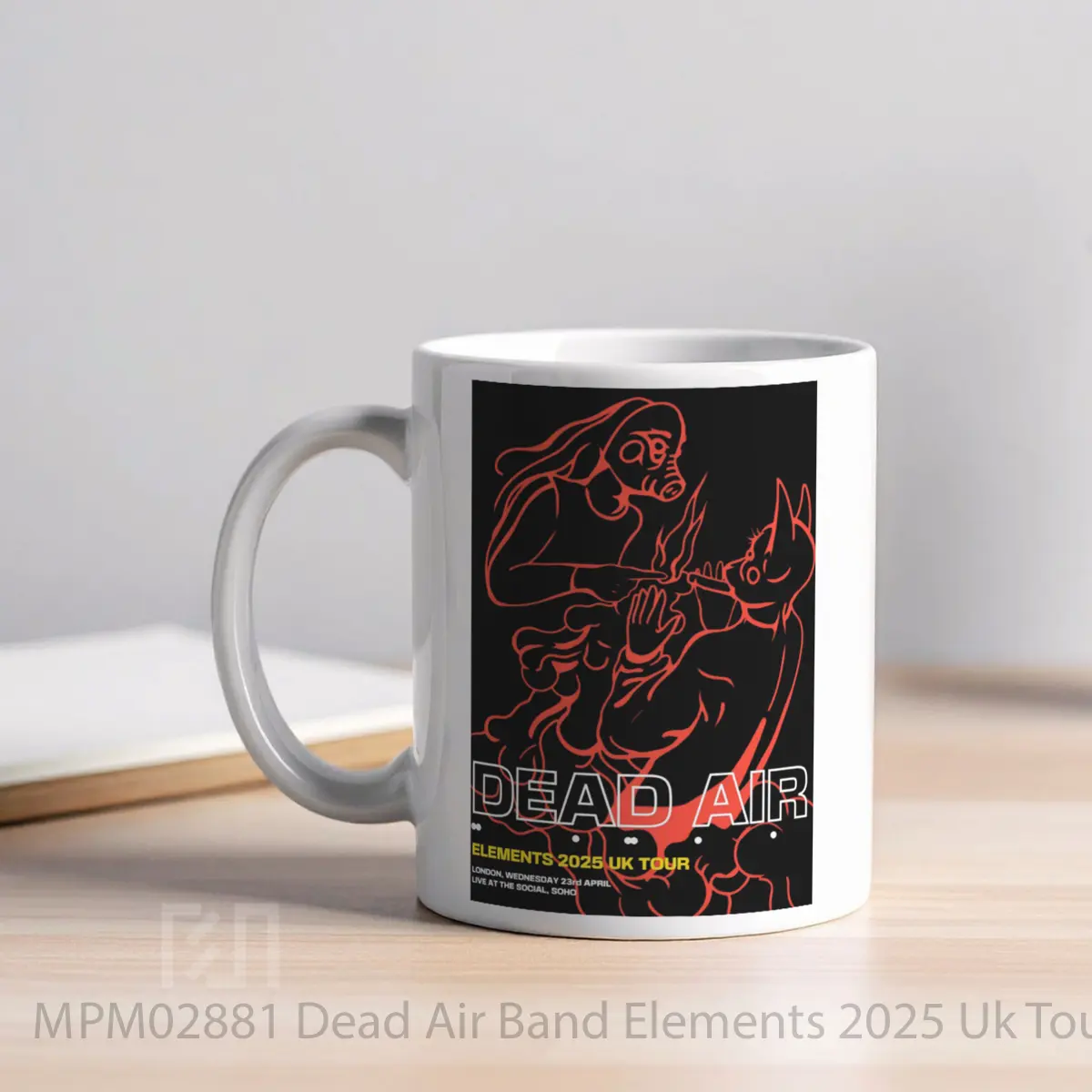 Mug Dead Air Band Elements 2025 Uk Tour MPM02881 - All-side / Desain