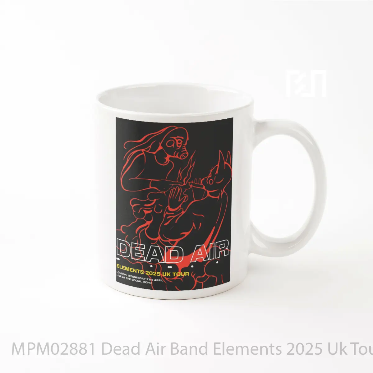 Mug Dead Air Band Elements 2025 Uk Tour MPM02881