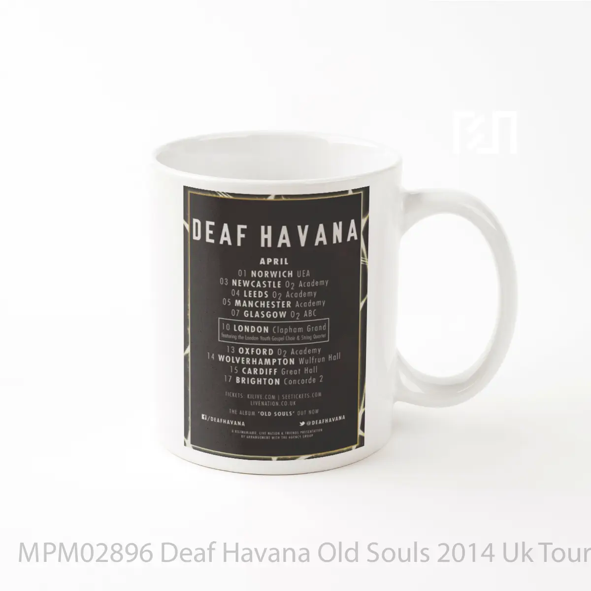 Mug Deaf Havana Old Souls 2014 Uk Tour MPM02896