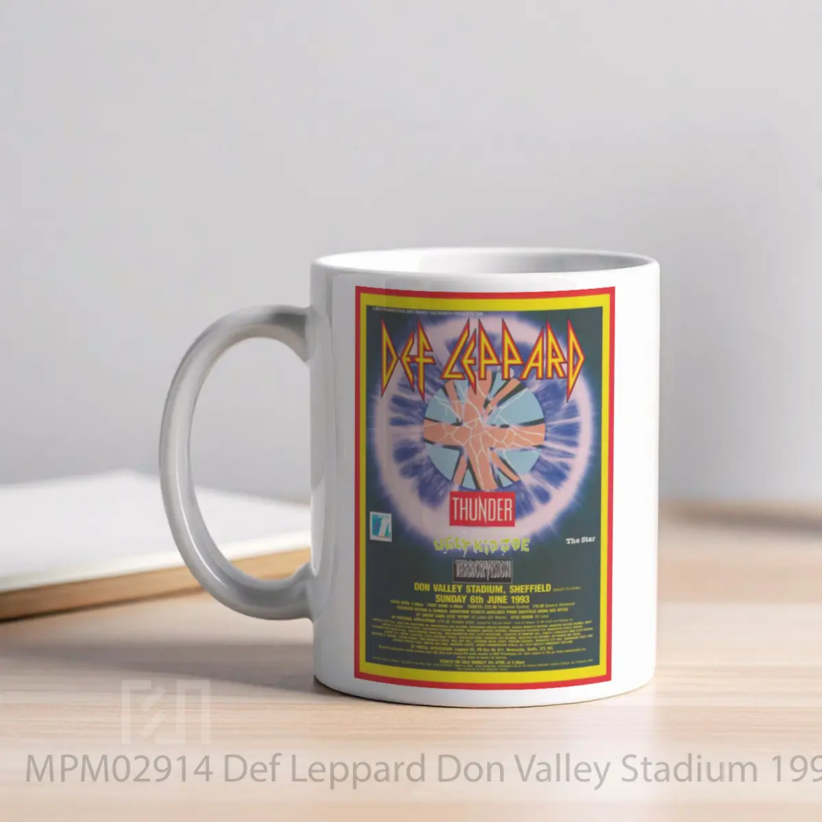 Mug Def Leppard Don Valley Stadium 1993 Adrenalize Tour MPM02914 - All-side / Desain