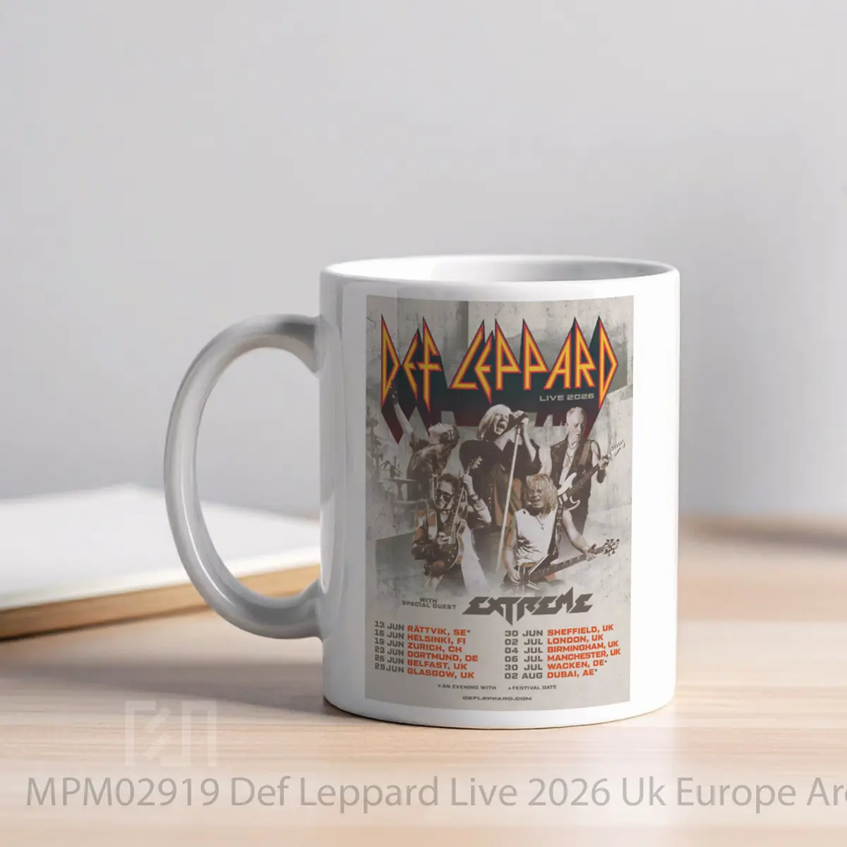 Mug Def Leppard Live 2026 Uk Europe Arena Tour MPM02919 - All-side / Desain