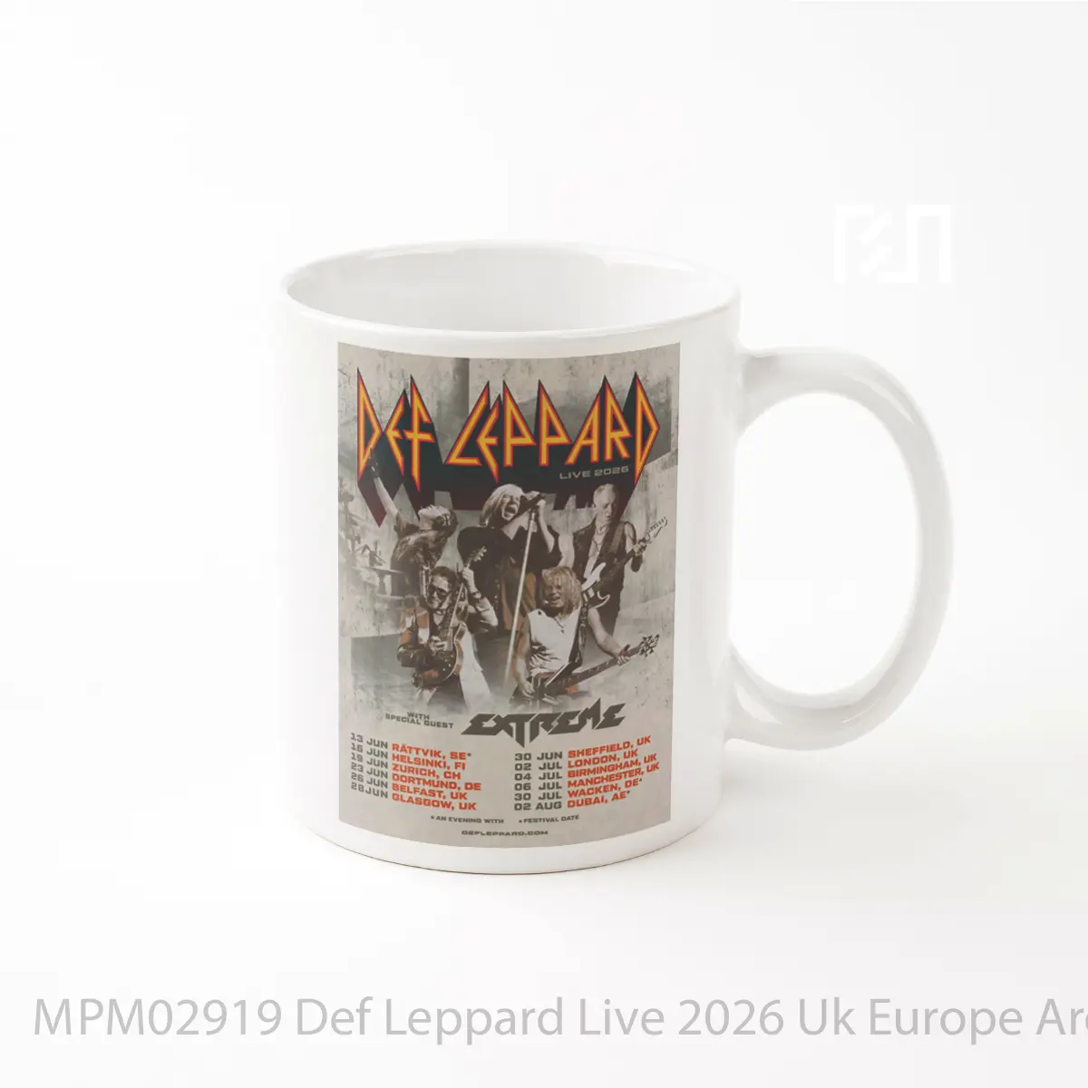 Mug Def Leppard Live 2026 Uk Europe Arena Tour MPM02919