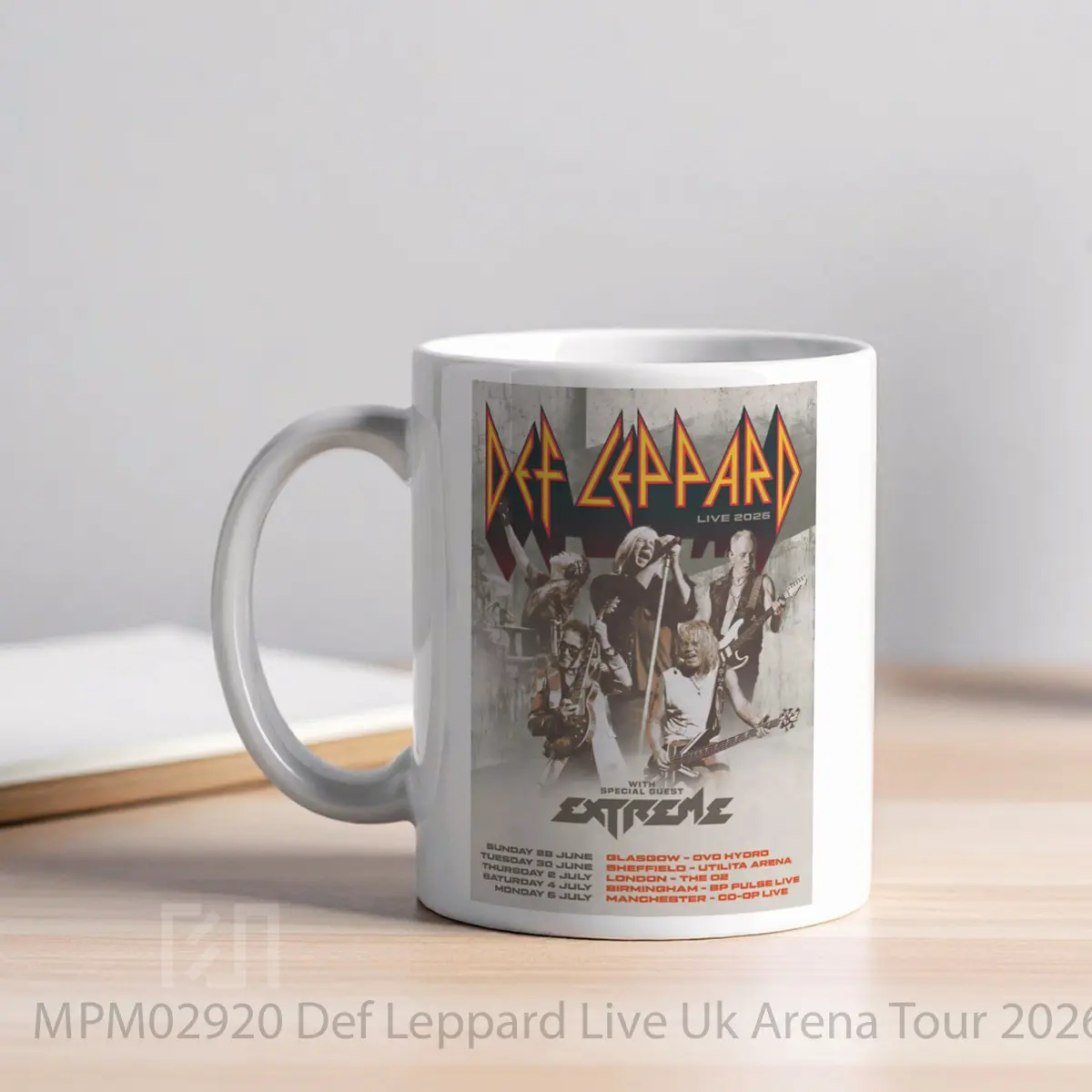 Mug Def Leppard Live Uk Arena Tour 2026 MPM02920 - All-side / Desain