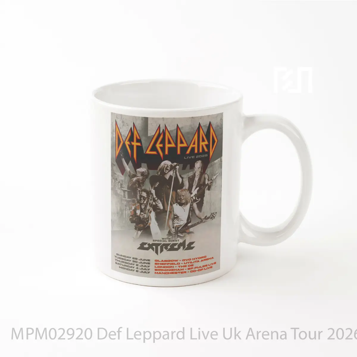 Mug Def Leppard Live Uk Arena Tour 2026 MPM02920