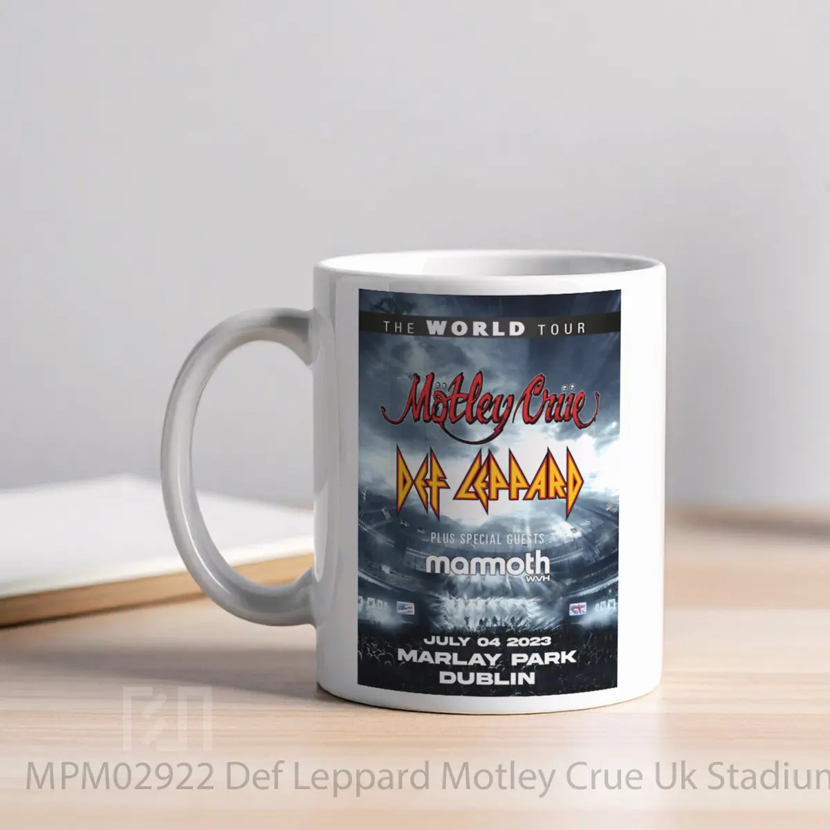 Mug Def Leppard Motley Crue Uk Stadium Tour 2023 Dublin MPM02922 - All-side / Desain