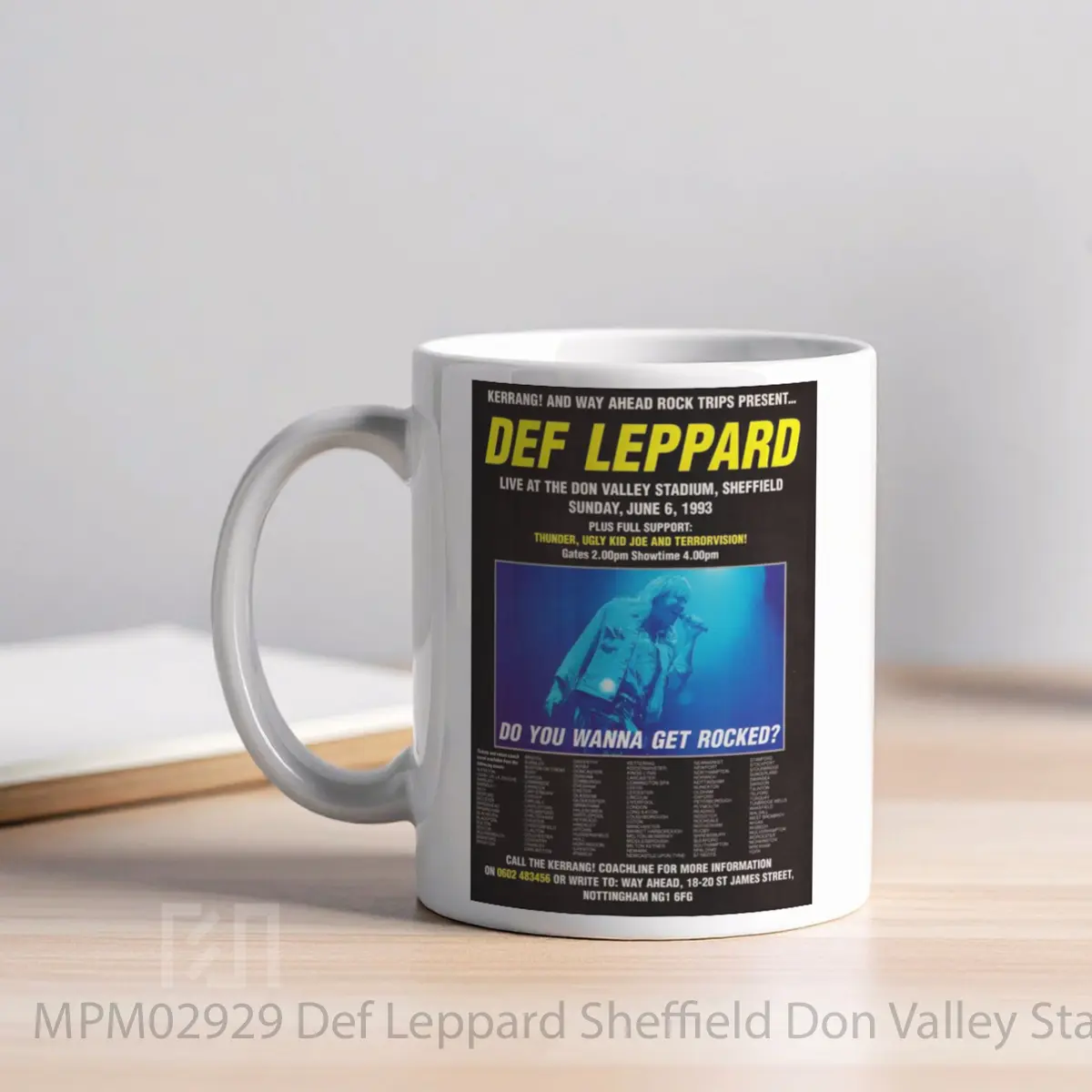 Mug Def Leppard Sheffield Don Valley Stadium 1993 Post MPM02929 - All-side / Desain