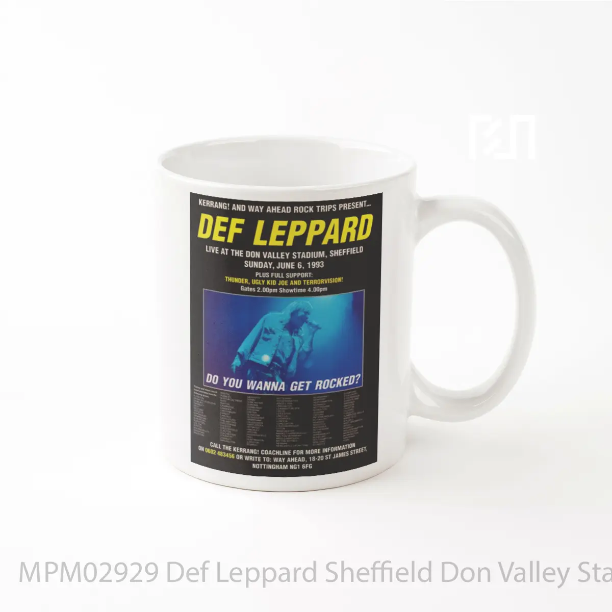 Mug Def Leppard Sheffield Don Valley Stadium 1993 Post MPM02929
