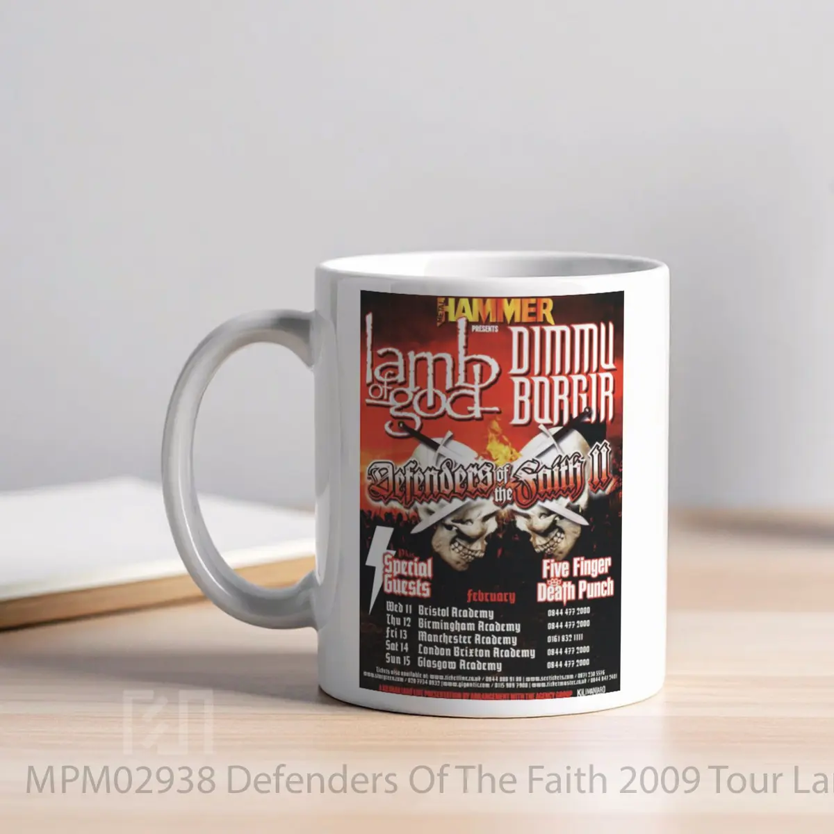 Mug Defenders Of The Faith 2009 Tour Lamb Of God MPM02938 - All-side / Desain