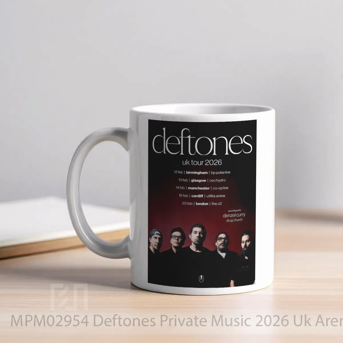Mug Deftones Private Music 2026 Uk Arena Tour MPM02954 - All-side / Desain