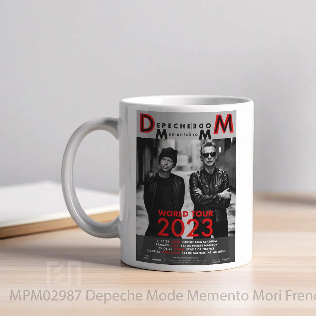Mug Depeche Mode Memento Mori French Tour 2023 Lyon MPM02987 - All-side / Desain