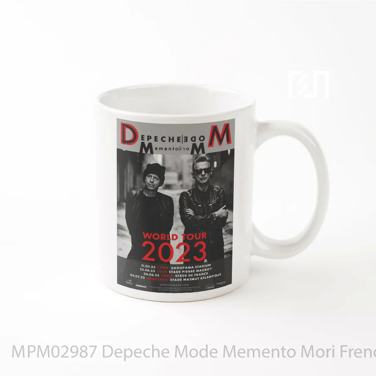 Mug Depeche Mode Memento Mori French Tour 2023 Lyon MPM02987