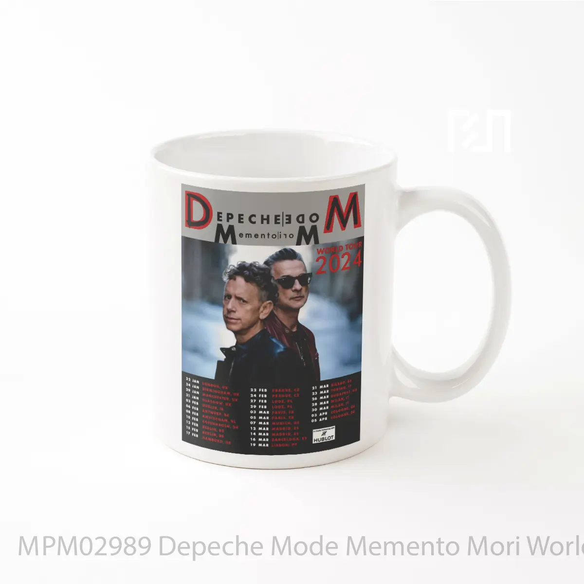 Mug Depeche Mode Memento Mori World Tour 2024 MPM02989