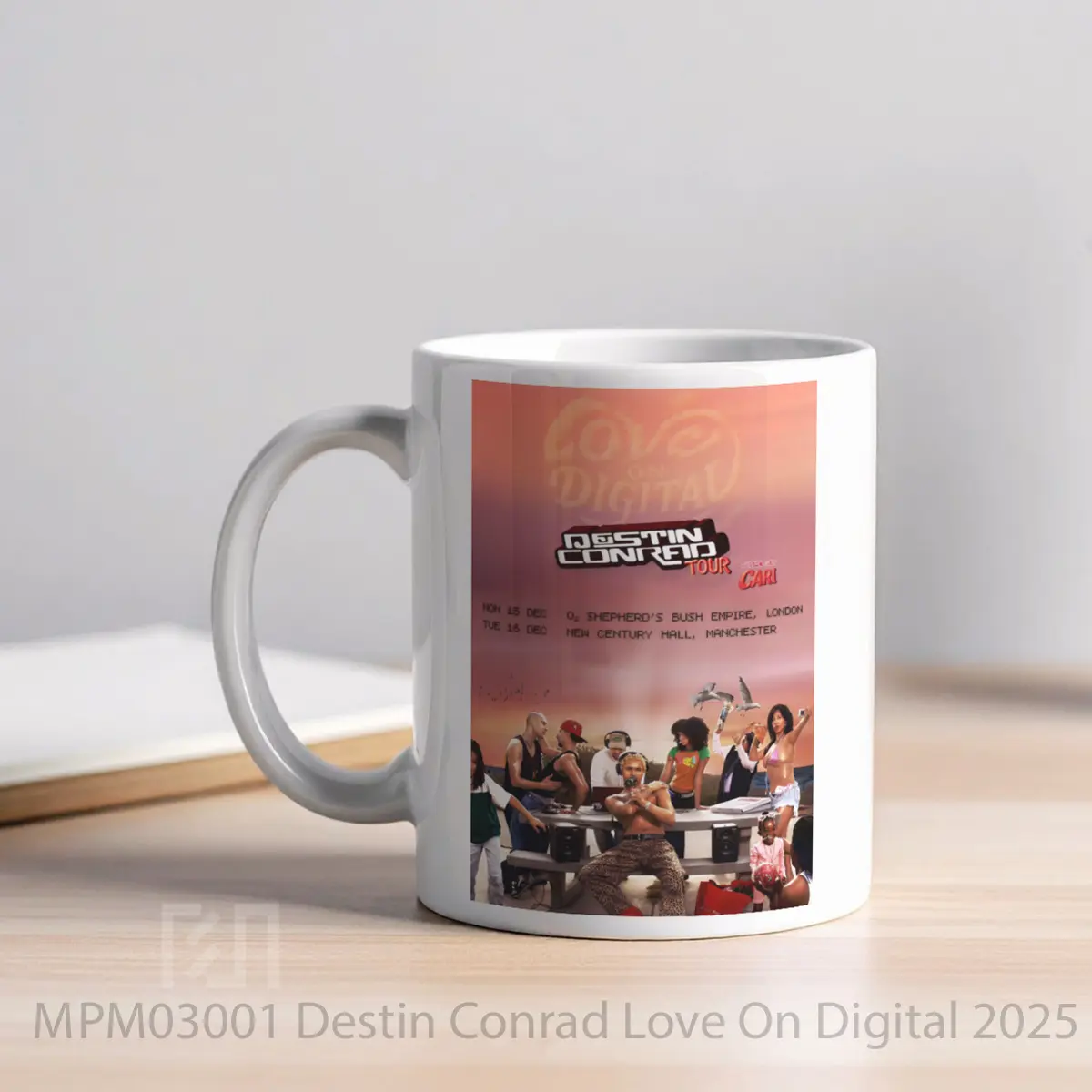 Mug Destin Conrad Love On Digital 2025 Uk Tour MPM03001 - All-side / Desain