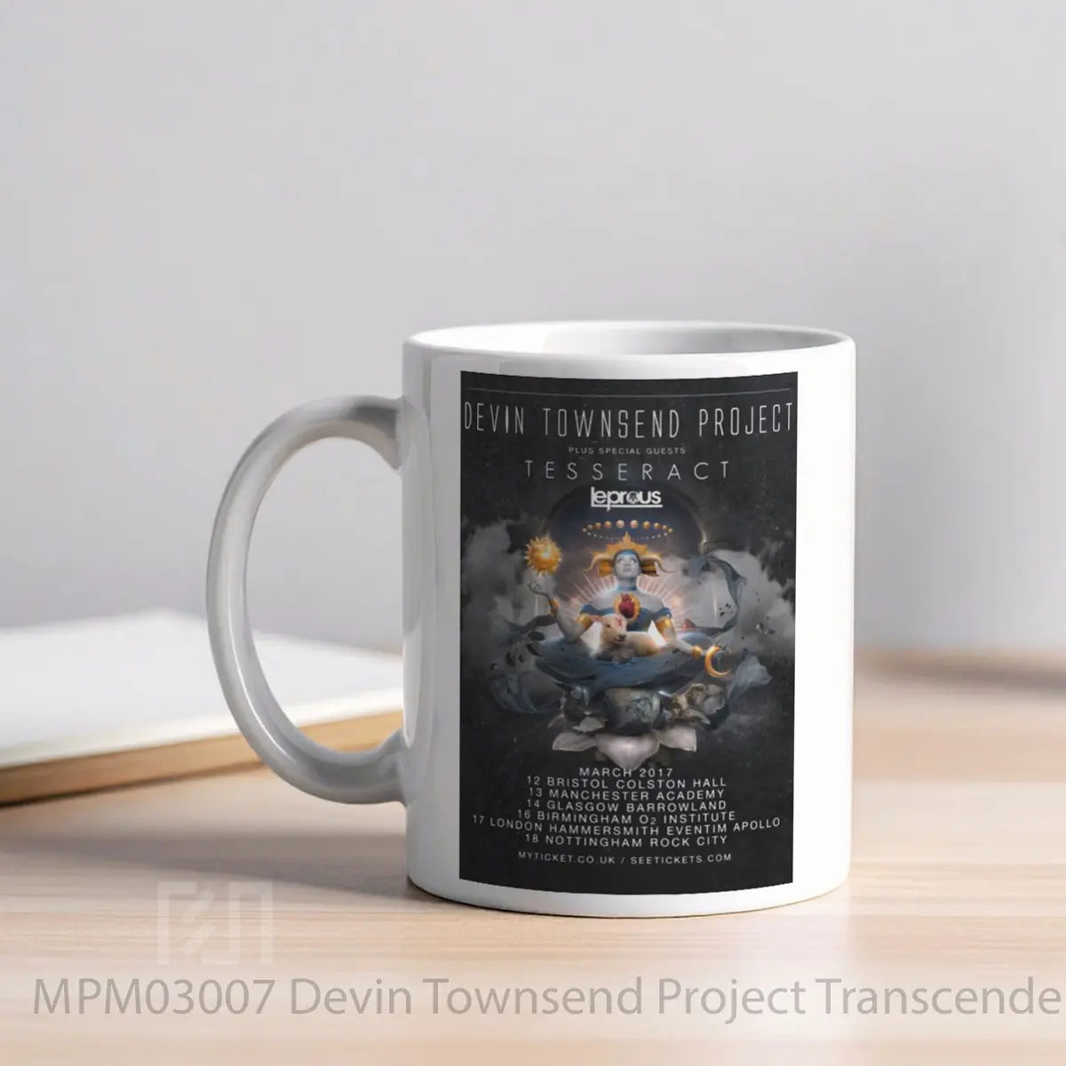 Mug Devin Townsend Project Transcendence 2017 Uk Tour MPM03007 - All-side / Desain