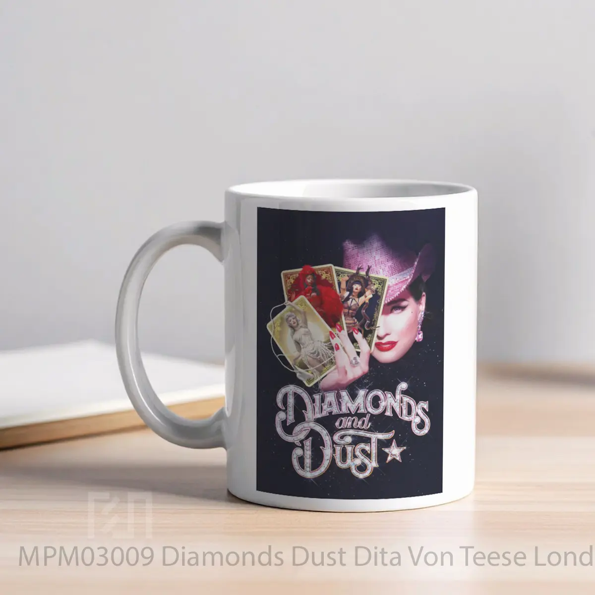 Mug Diamonds Dust Dita Von Teese London Emerald Theatre MPM03009 - All-side / Desain