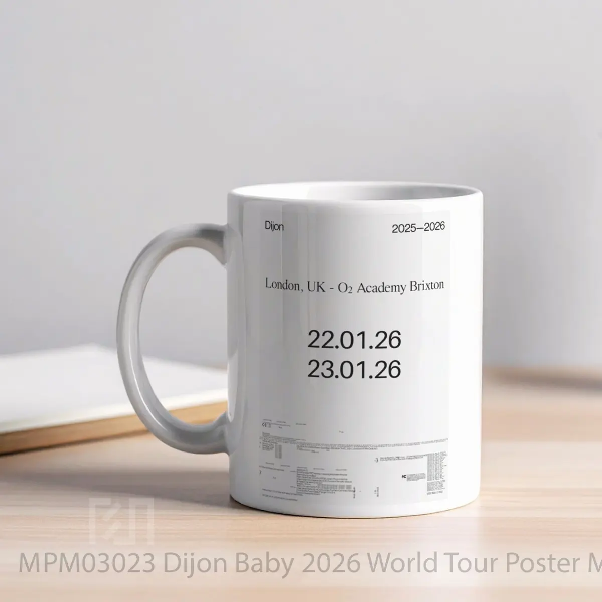 Mug Dijon Baby 2026 World Tour MPM03023 - All-side / Desain