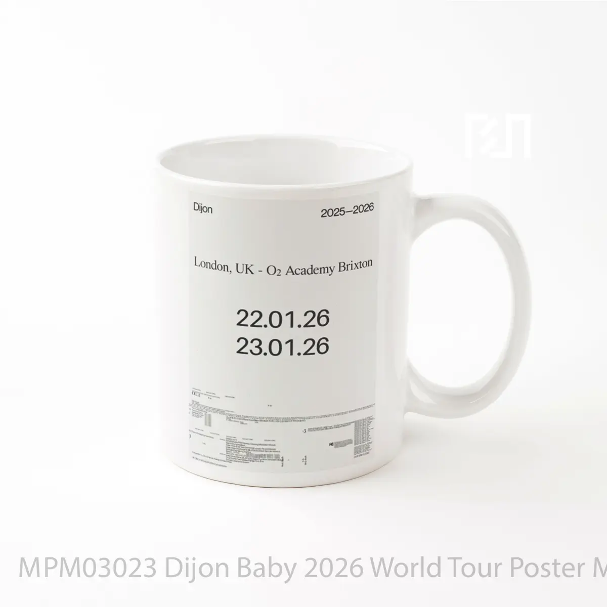 Mug Dijon Baby 2026 World Tour MPM03023