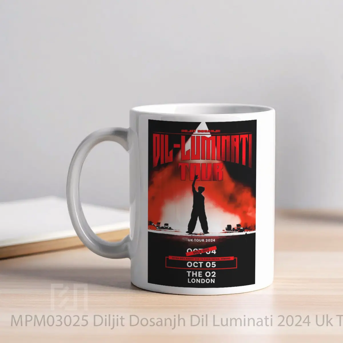 Mug Diljit Dosanjh Dil Luminati 2024 Uk Tour MPM03025 - All-side / Desain
