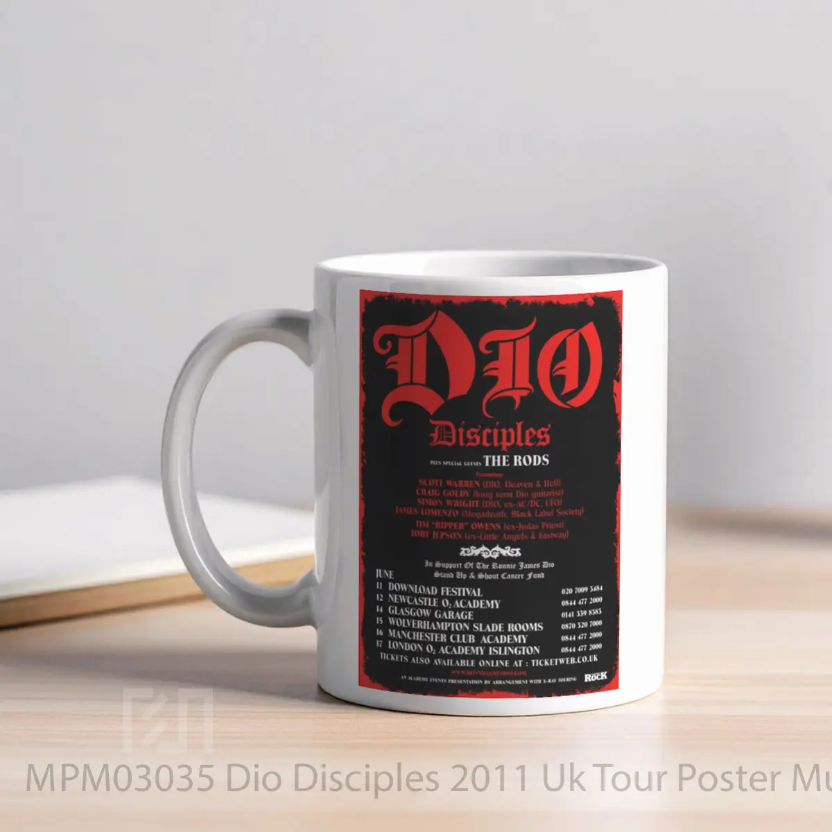 Mug Dio Disciples 2011 Uk Tour MPM03035 - All-side / Desain