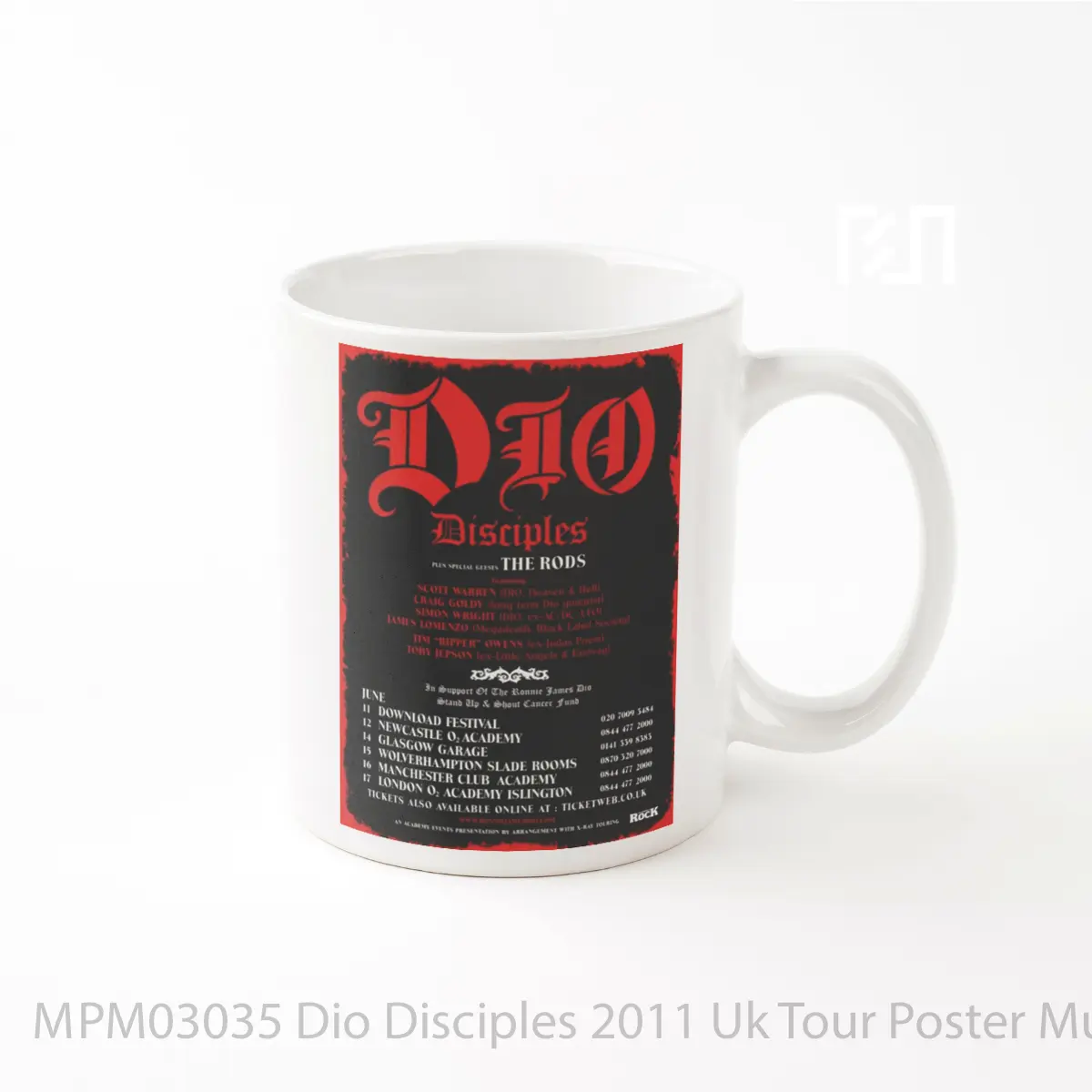 Mug Dio Disciples 2011 Uk Tour MPM03035