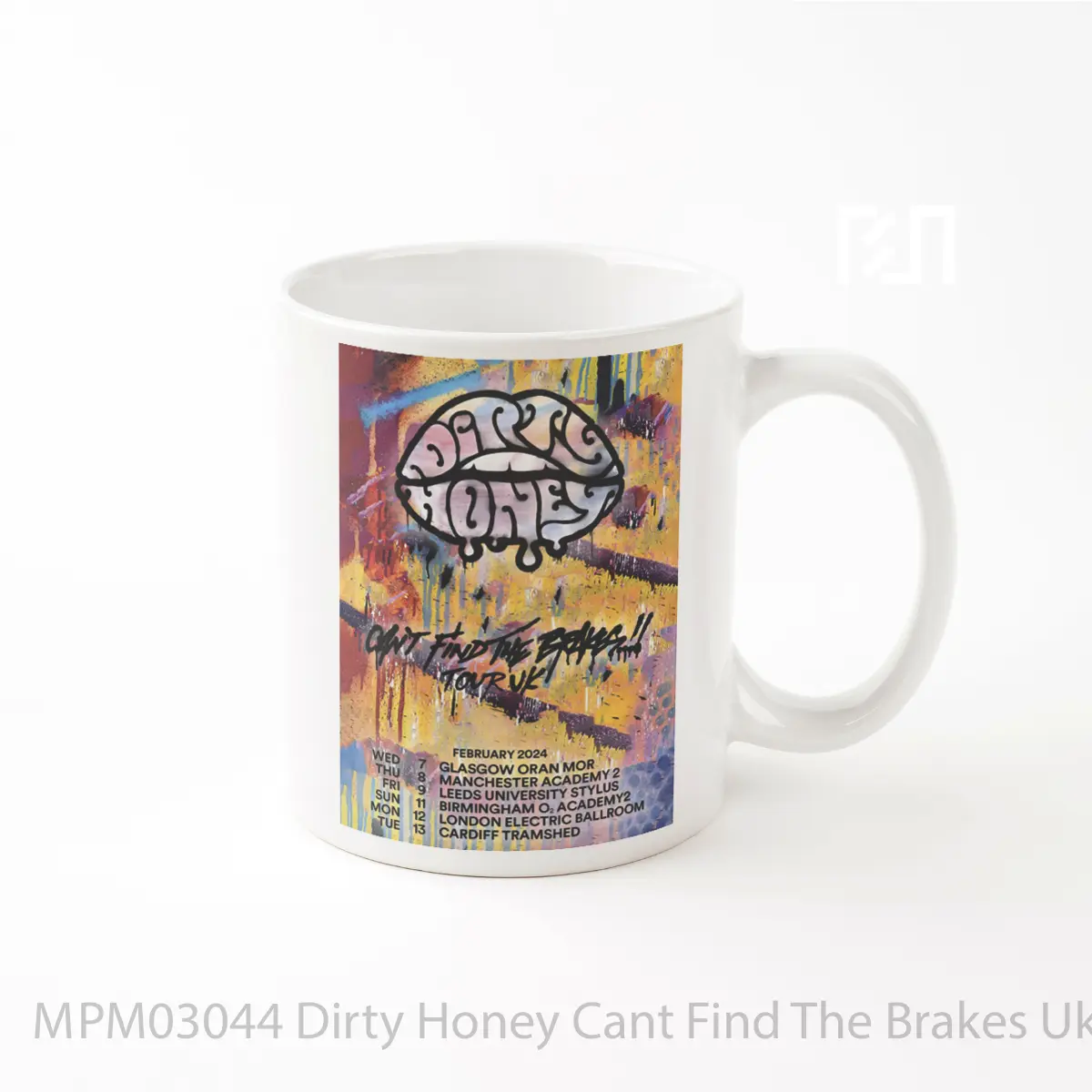 Mug Dirty Honey Cant Find The Brakes Uk Tour 2024 MPM03044