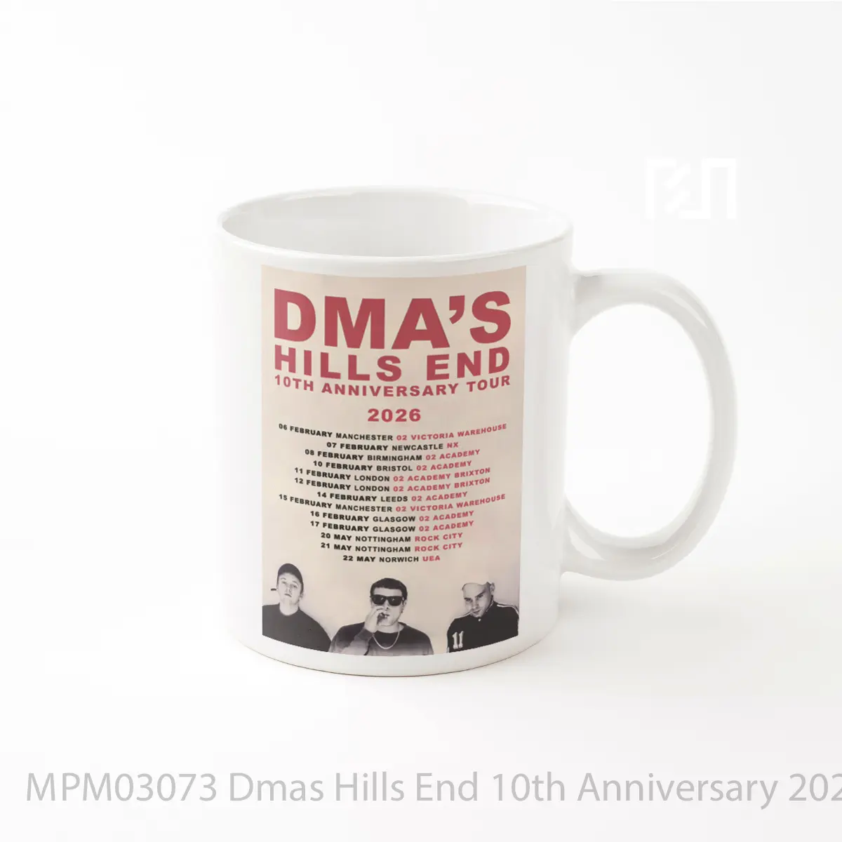 Mug Dmas Hills End 10th Anniversary 2026 Uk Tour MPM03073