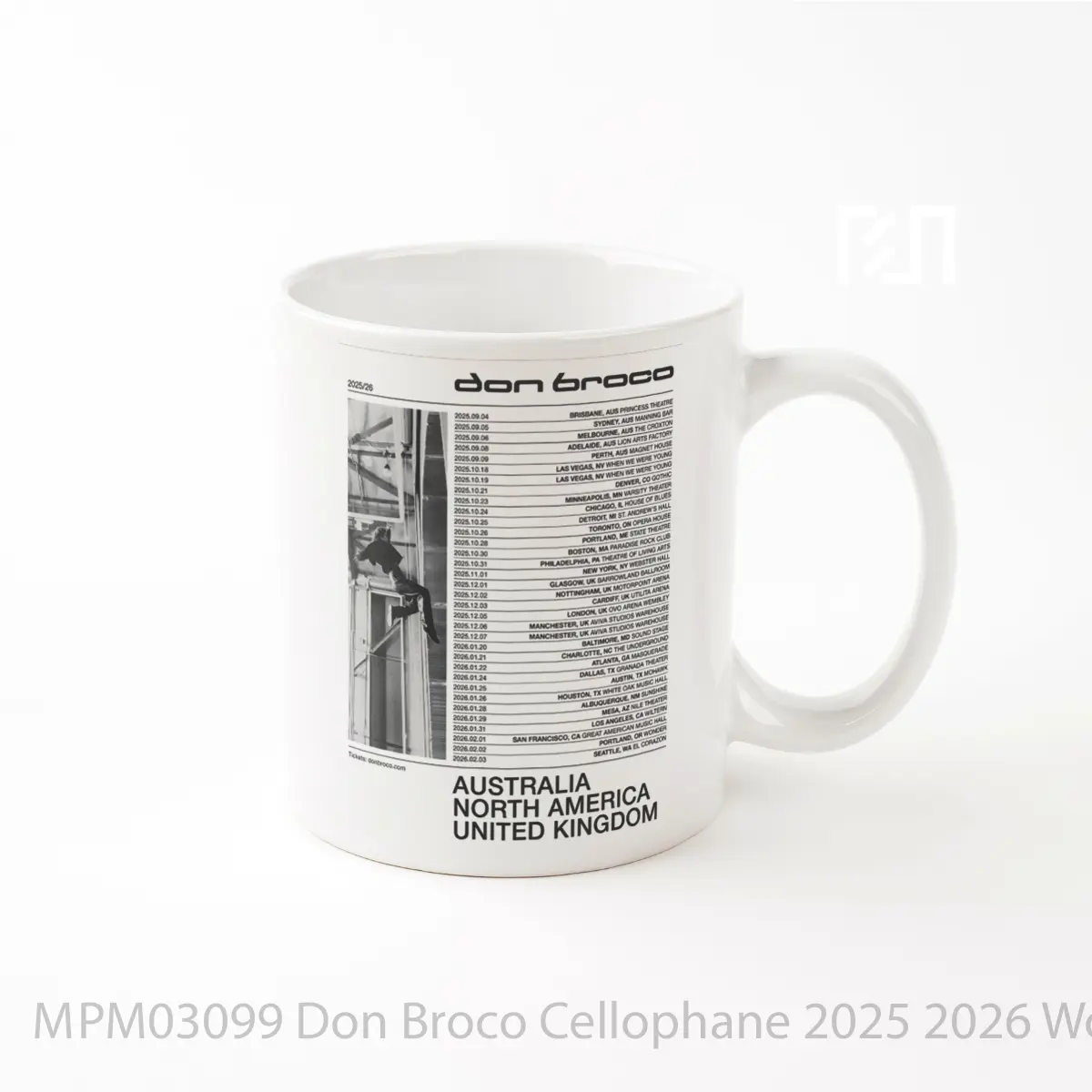 Mug Don Broco Cellophane 2025 2026 World Tour MPM03099