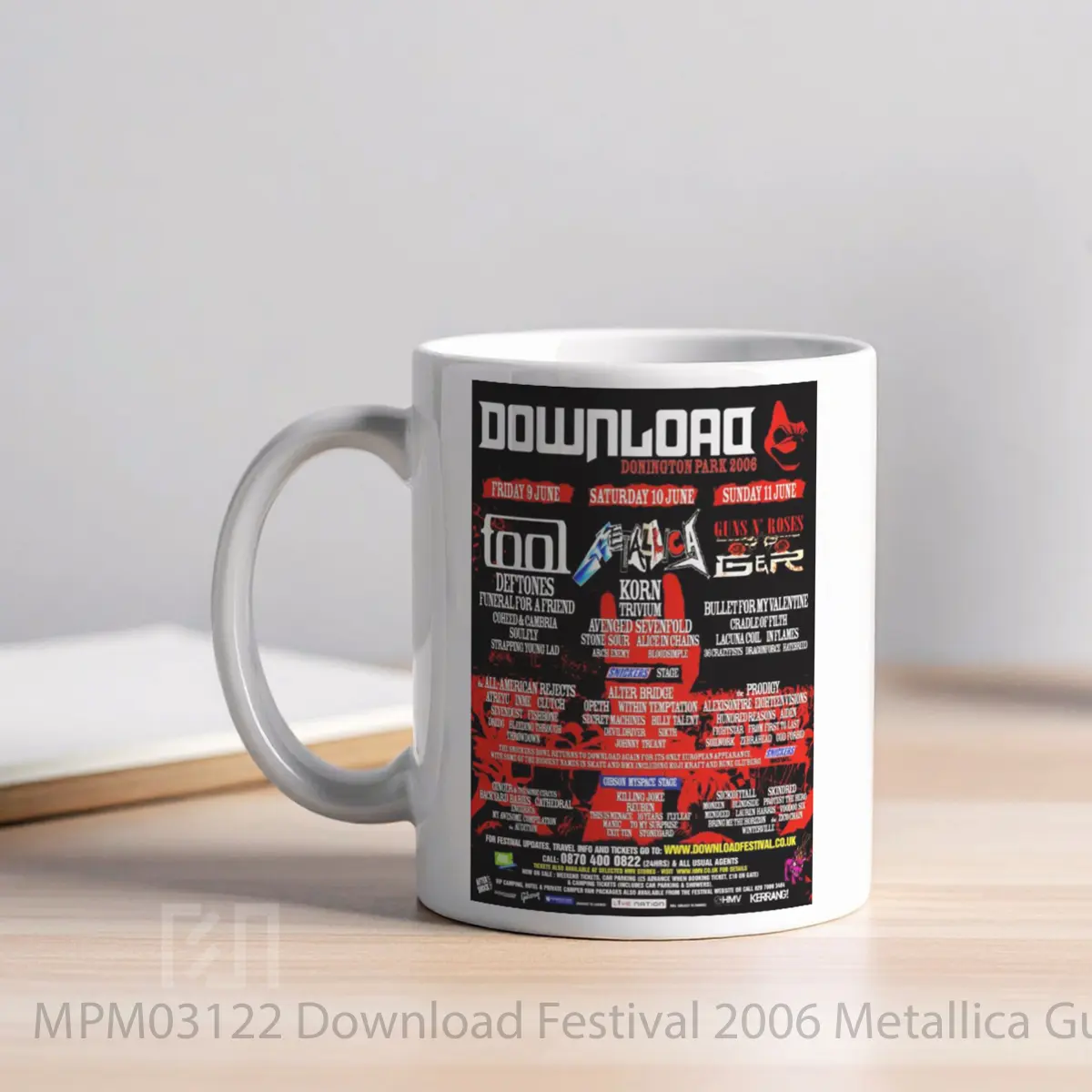Mug Download Festival 2006 Metallica Guns N Roses MPM03122 - All-side / Desain