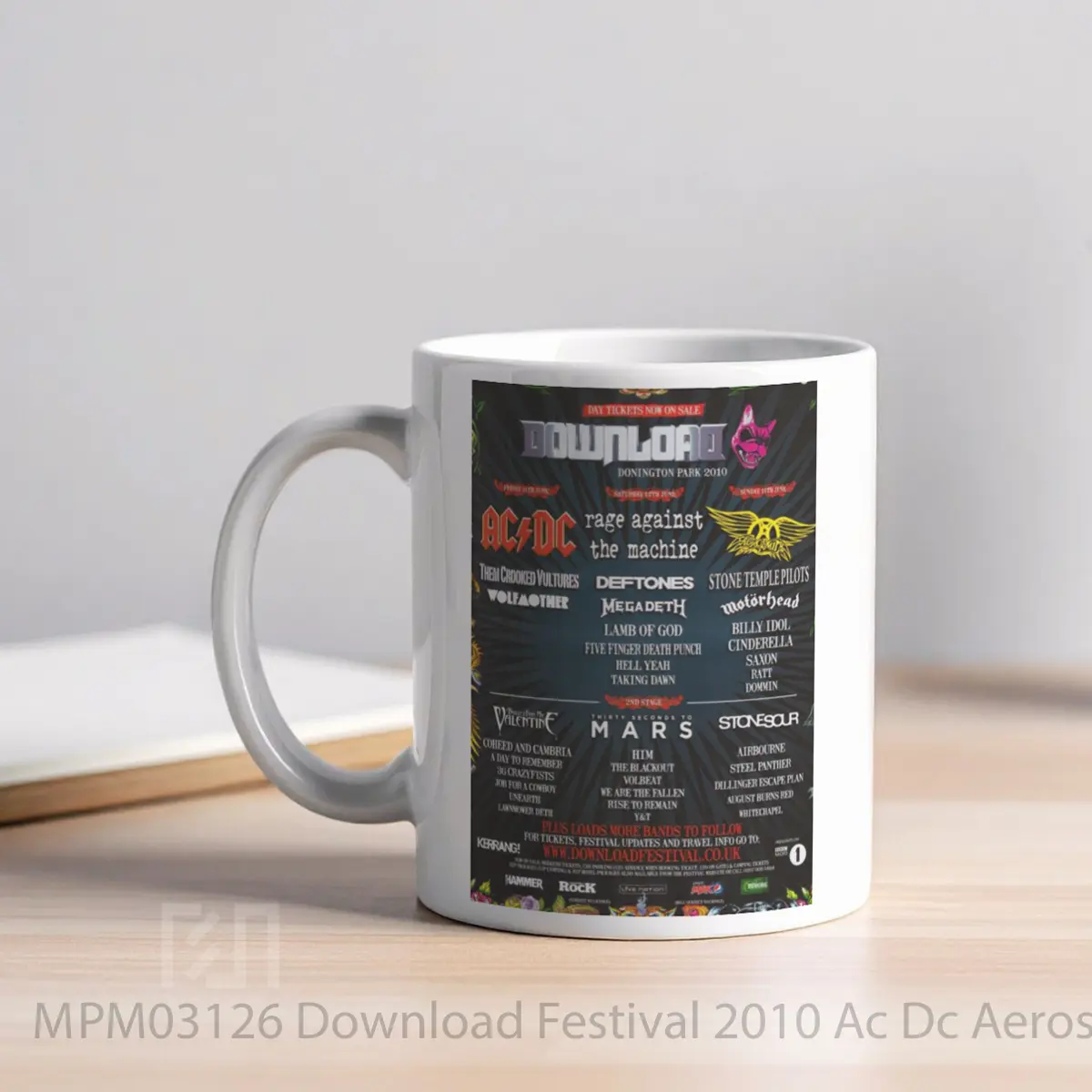 Mug Download Festival 2010 Ac Dc Aerosmith MPM03126 - All-side / Desain