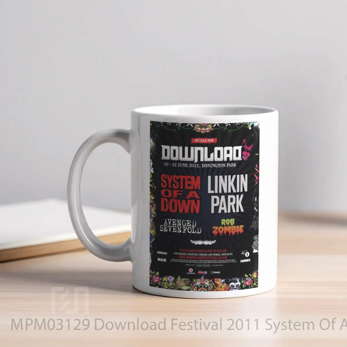 Mug Download Festival 2011 System Of A Down Linkin Par MPM03129 - All-side / Desain