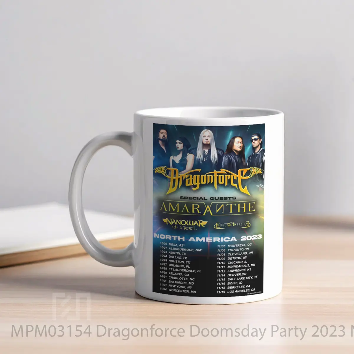 Mug Dragonforce Doomsday Party 2023 North America Tour MPM03154 - All-side / Desain