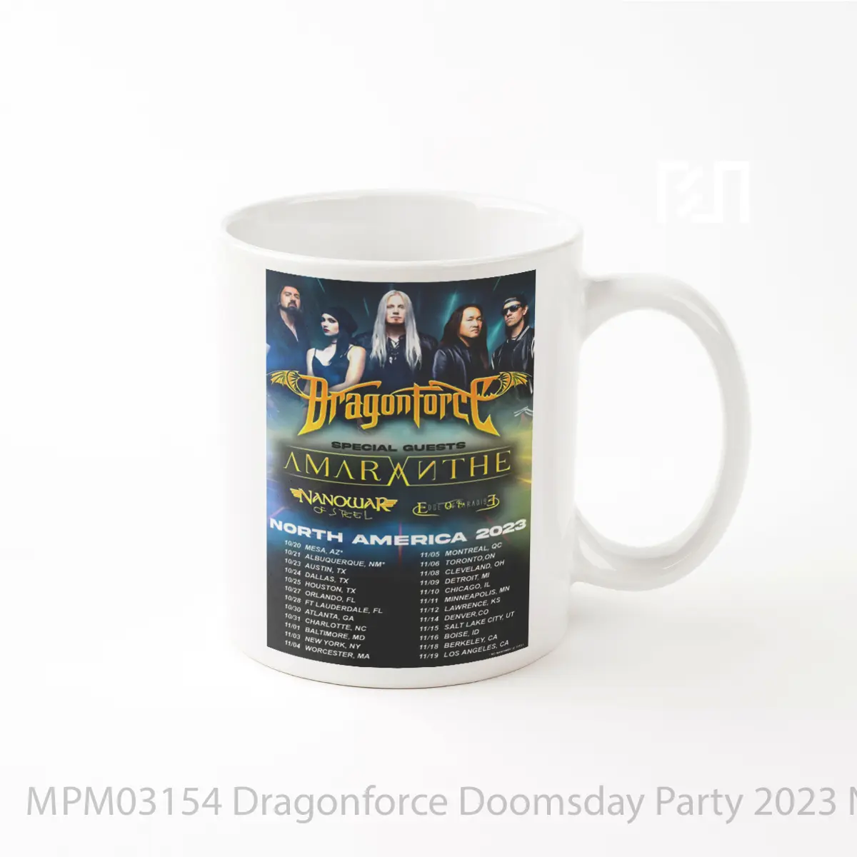 Mug Dragonforce Doomsday Party 2023 North America Tour MPM03154
