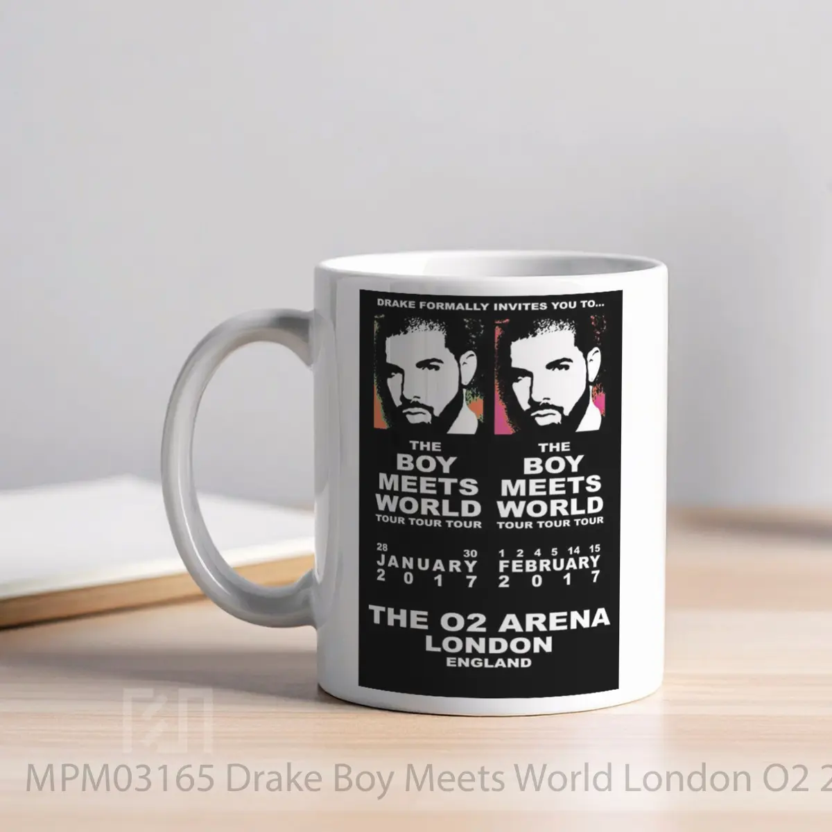 Mug Drake Boy Meets World London O2 2017 MPM03165 - All-side / Desain