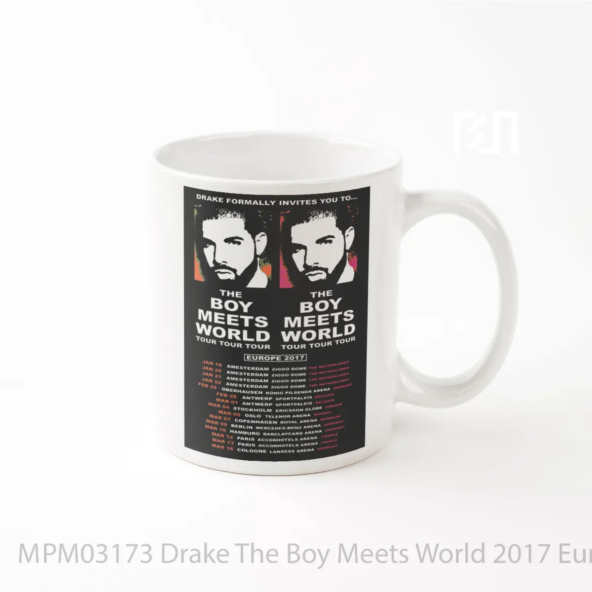 Mug Drake The Boy Meets World 2017 European Tour Poste MPM03173