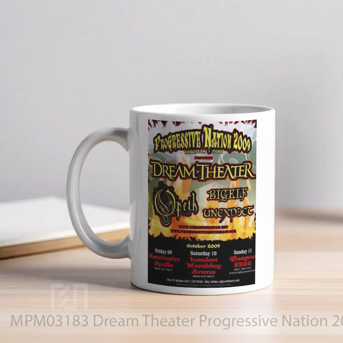 Mug Dream Theater Progressive Nation 2009 Uk Tour Post MPM03183 - All-side / Desain