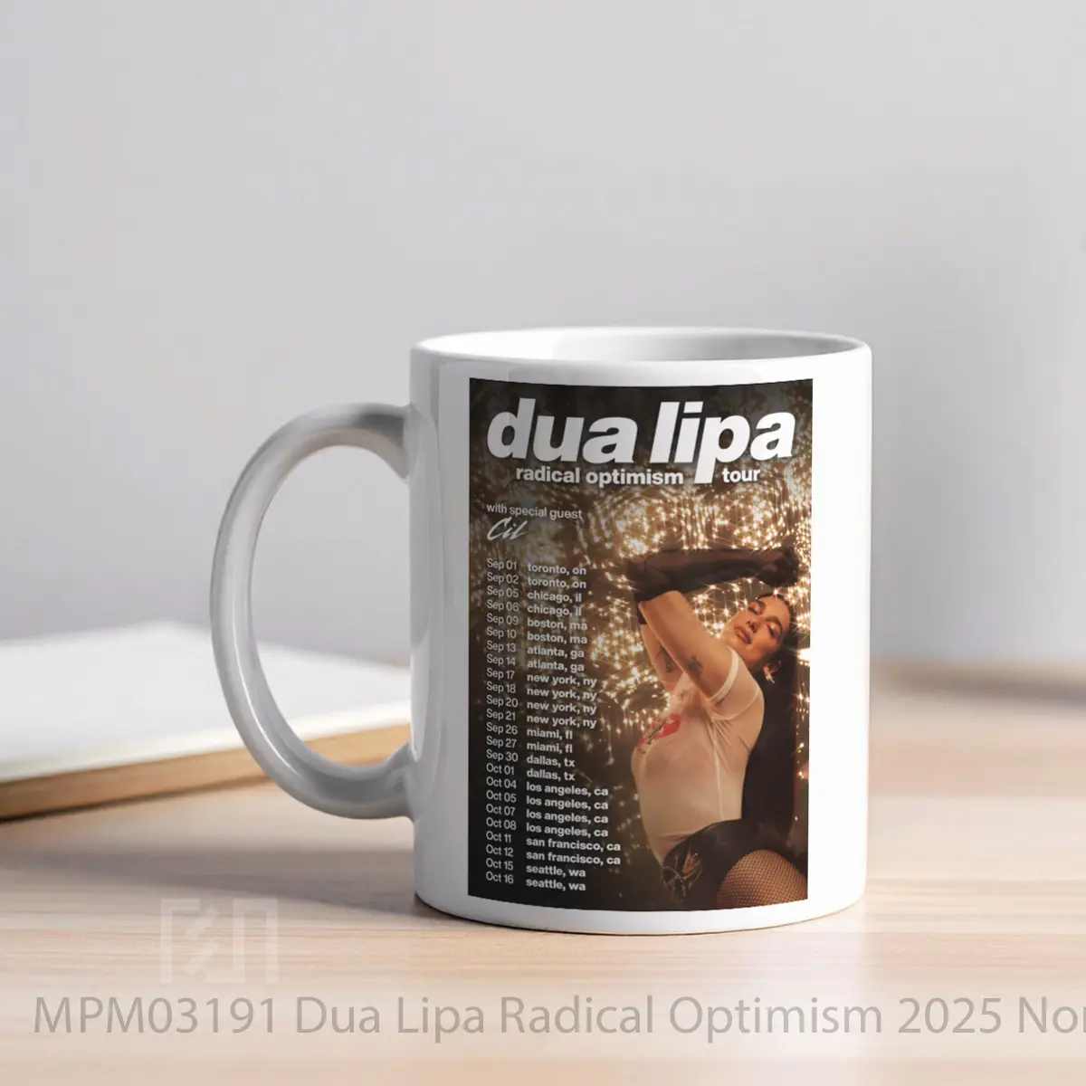 Mug Dua Lipa Radical Optimism 2025 North America Tour MPM03191 - All-side / Desain