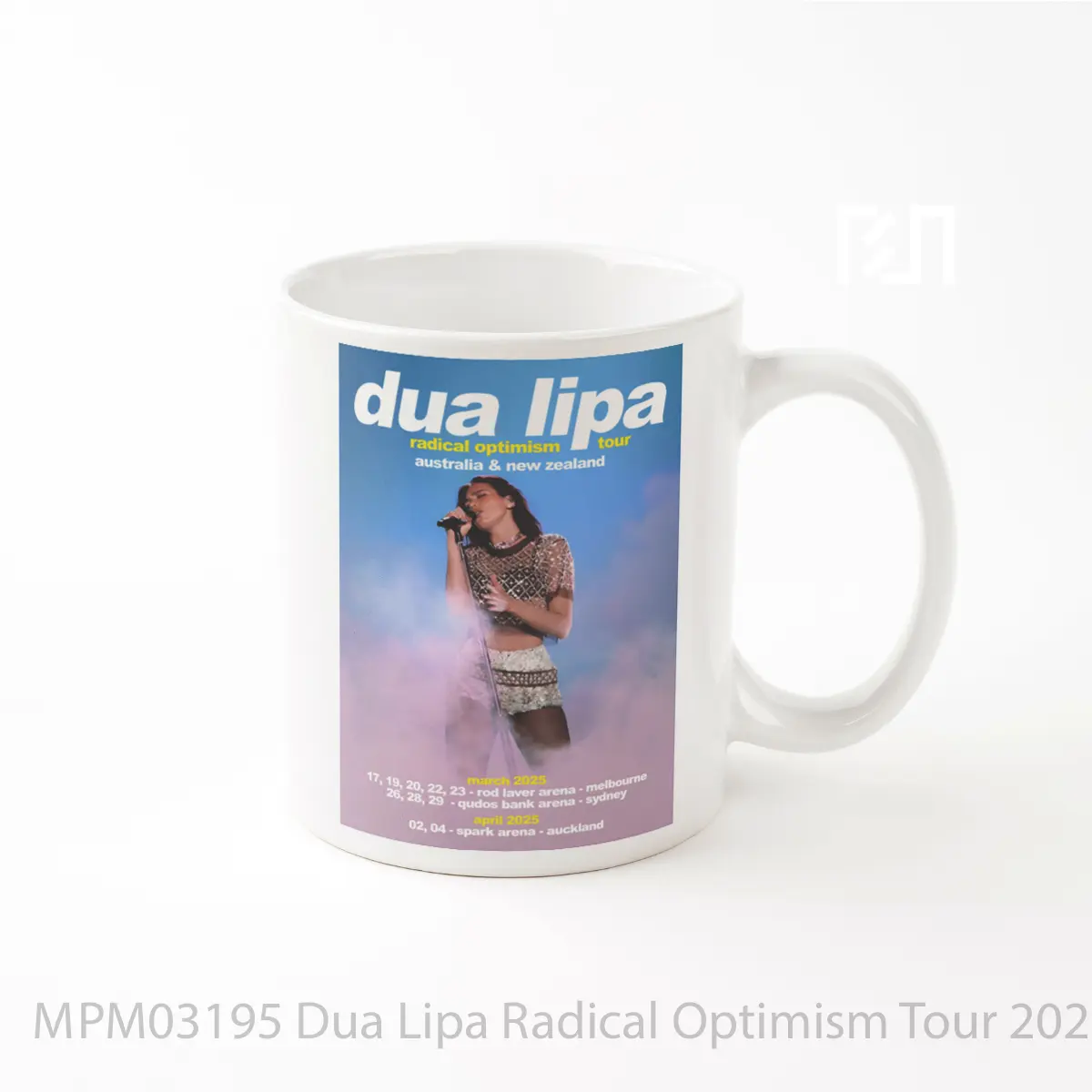 Mug Dua Lipa Radical Optimism Tour 2025 Australia New Zealand MPM03195