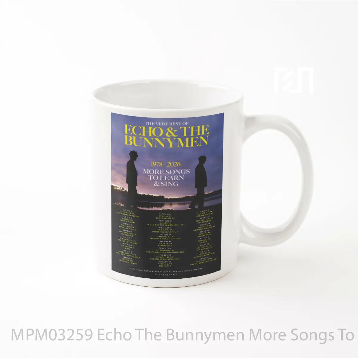 Mug Echo The Bunnymen More Songs To Learn Sing 2026 Tour MPM03259