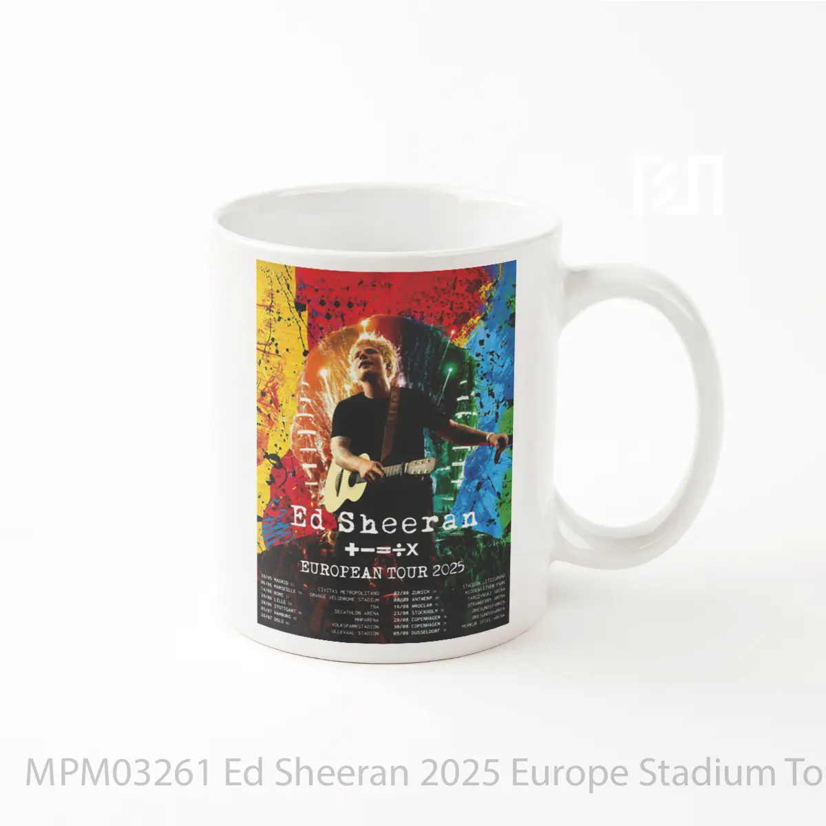 Mug Ed Sheeran 2025 Europe Stadium Tour MPM03261
