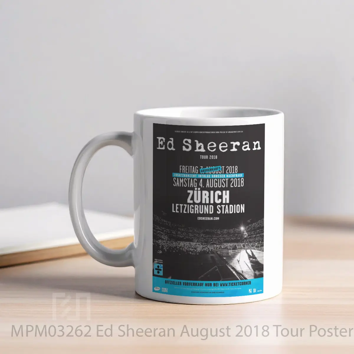 Mug Ed Sheeran August 2018 Tour MPM03262 - All-side / Desain